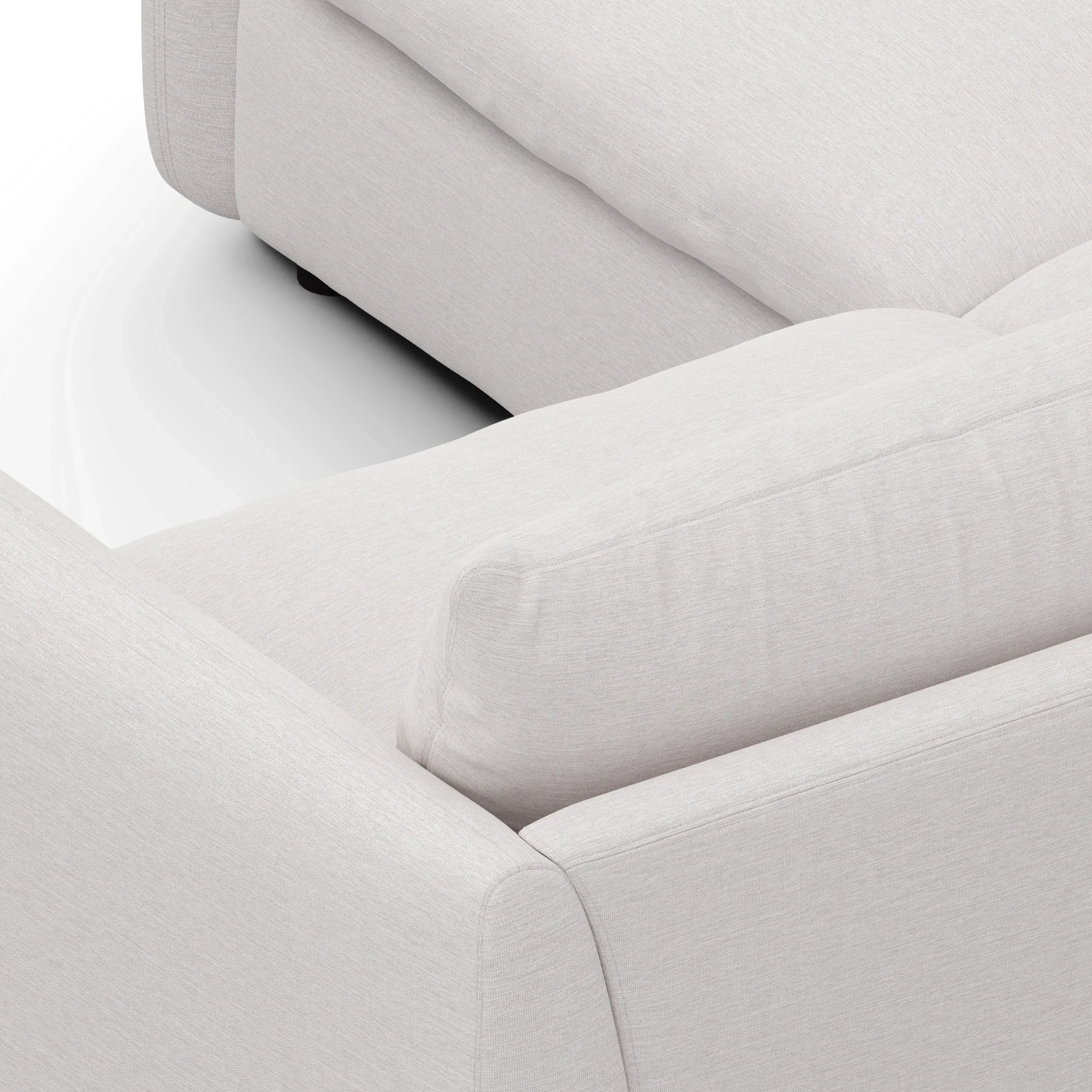 Leigh 87_ Modular Corner Sectional - Silver Ivory - Image 8