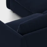 Leigh 87_ Velvet Modular Corner Sectional - Hale Ink