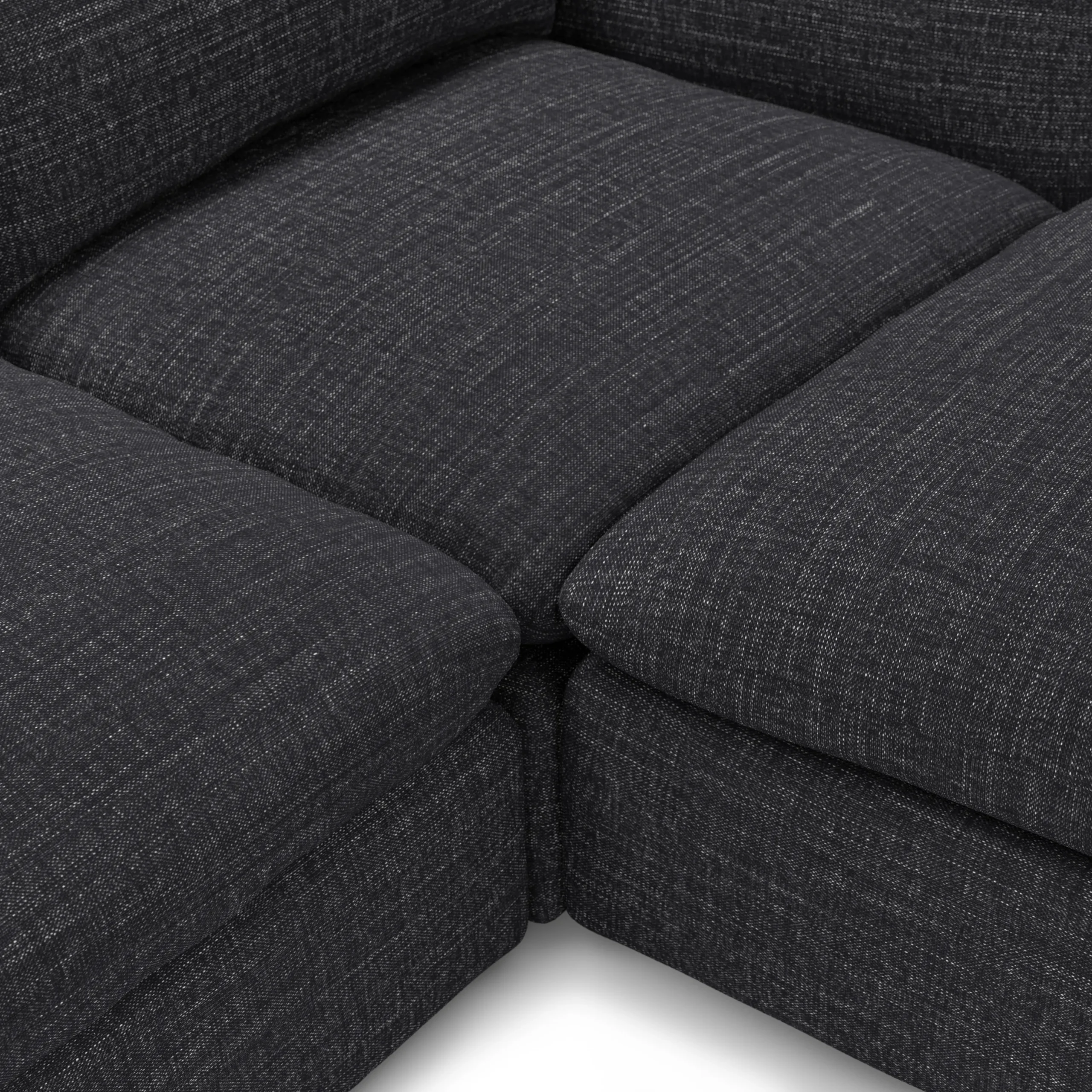 Leigh 92_ Modular Sectional - Napa Charcoal - Image 8