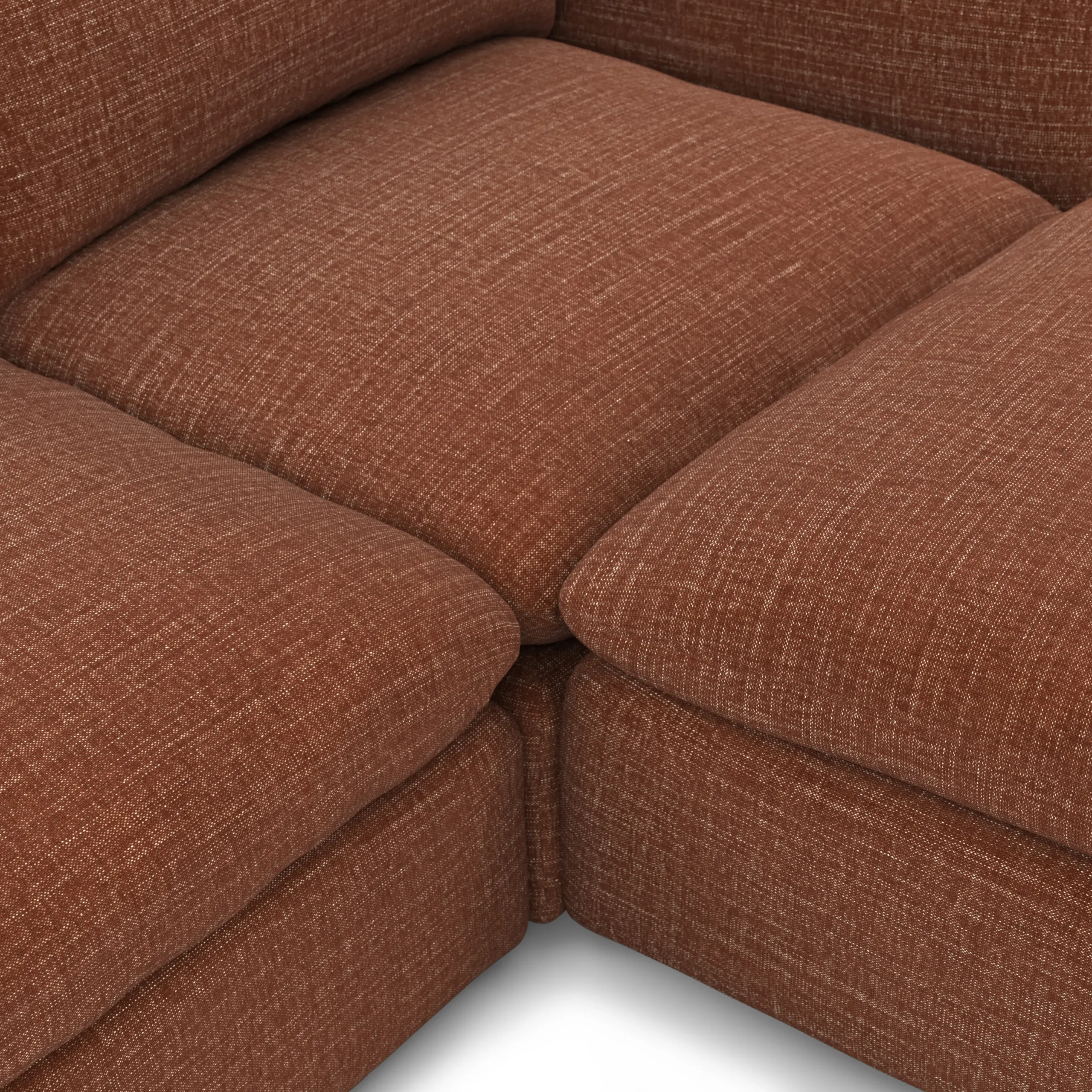 Leigh 92_ Modular Sectional - Napa Rust - Image 8