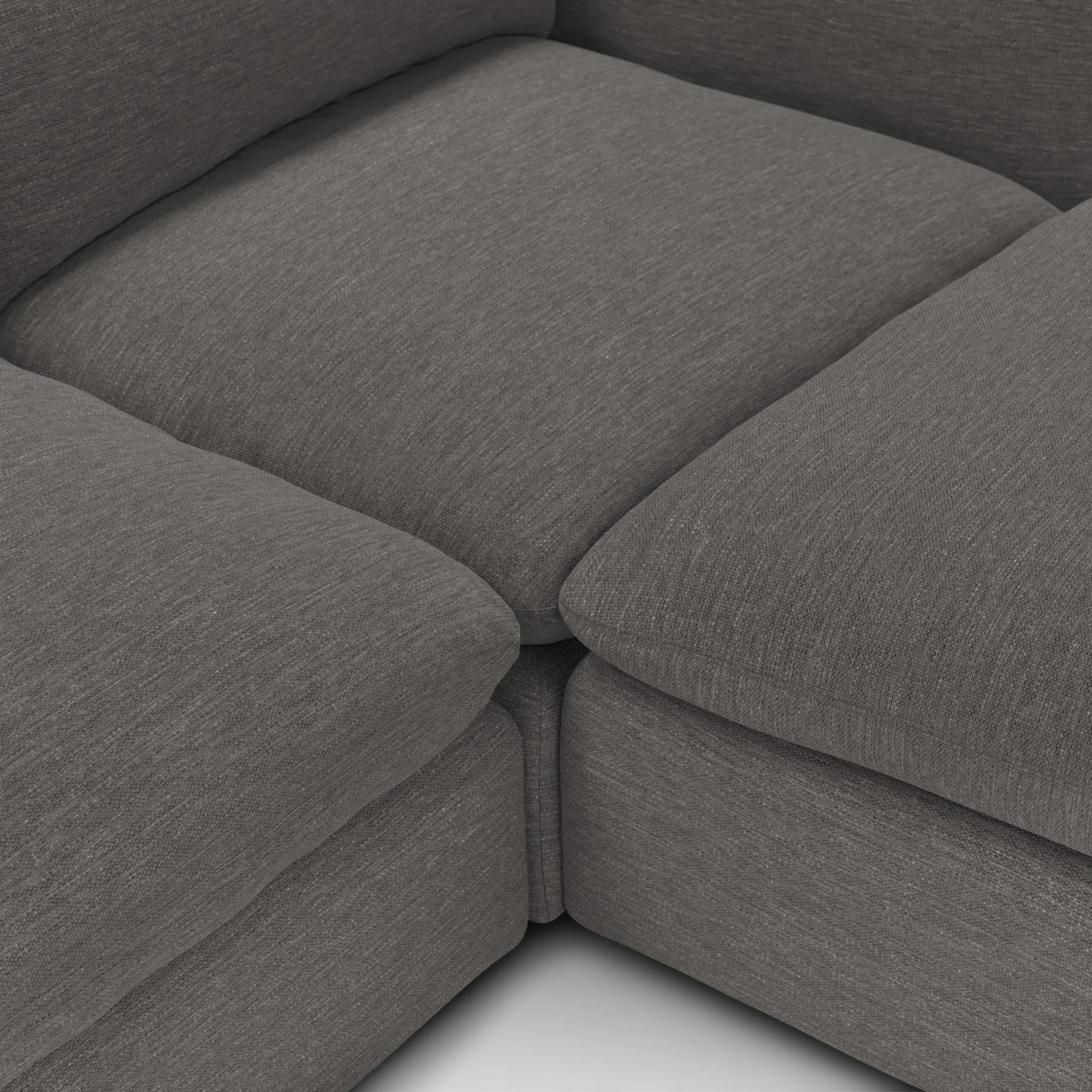 Leigh 92_ Modular Sectional - Silver Gray - Image 8