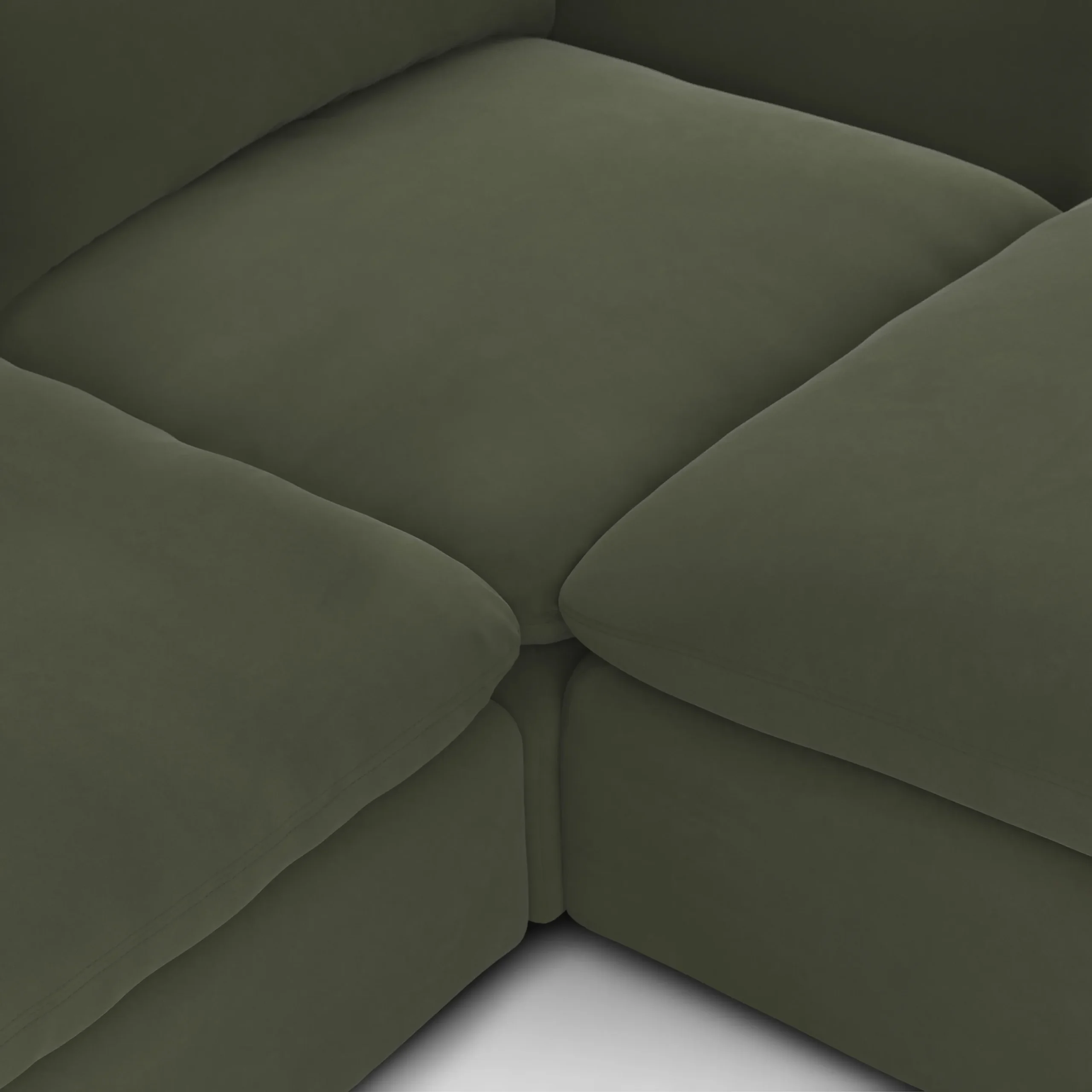 Leigh 92_ Velvet Modular Sectional - Hale Fir Green - Image 8