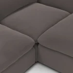 Leigh 92_ Velvet Modular Sectional - Hale Warm Gray
