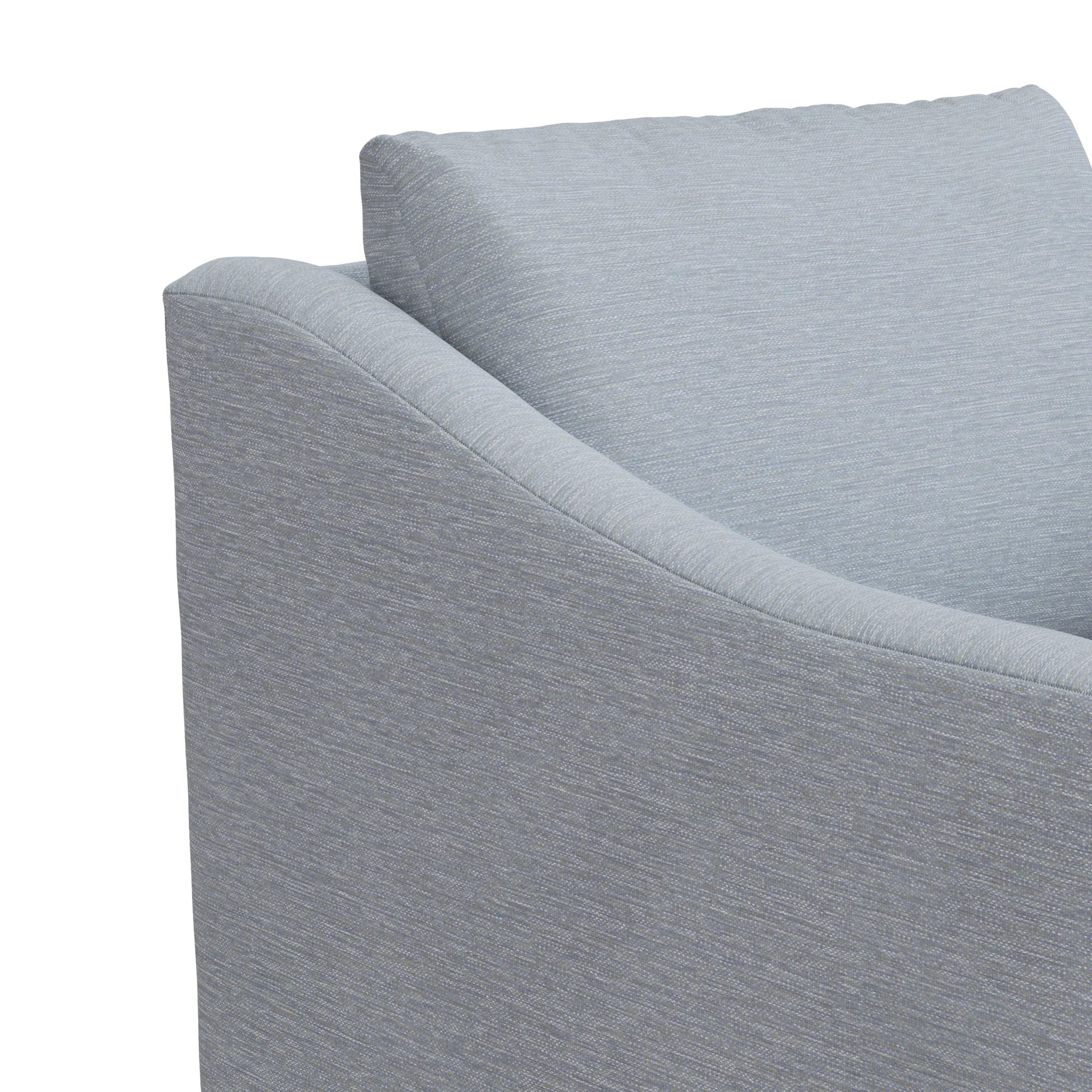 Landry 32.25_ Swivel Lounge Chair - Silver Light Blue - Image 9