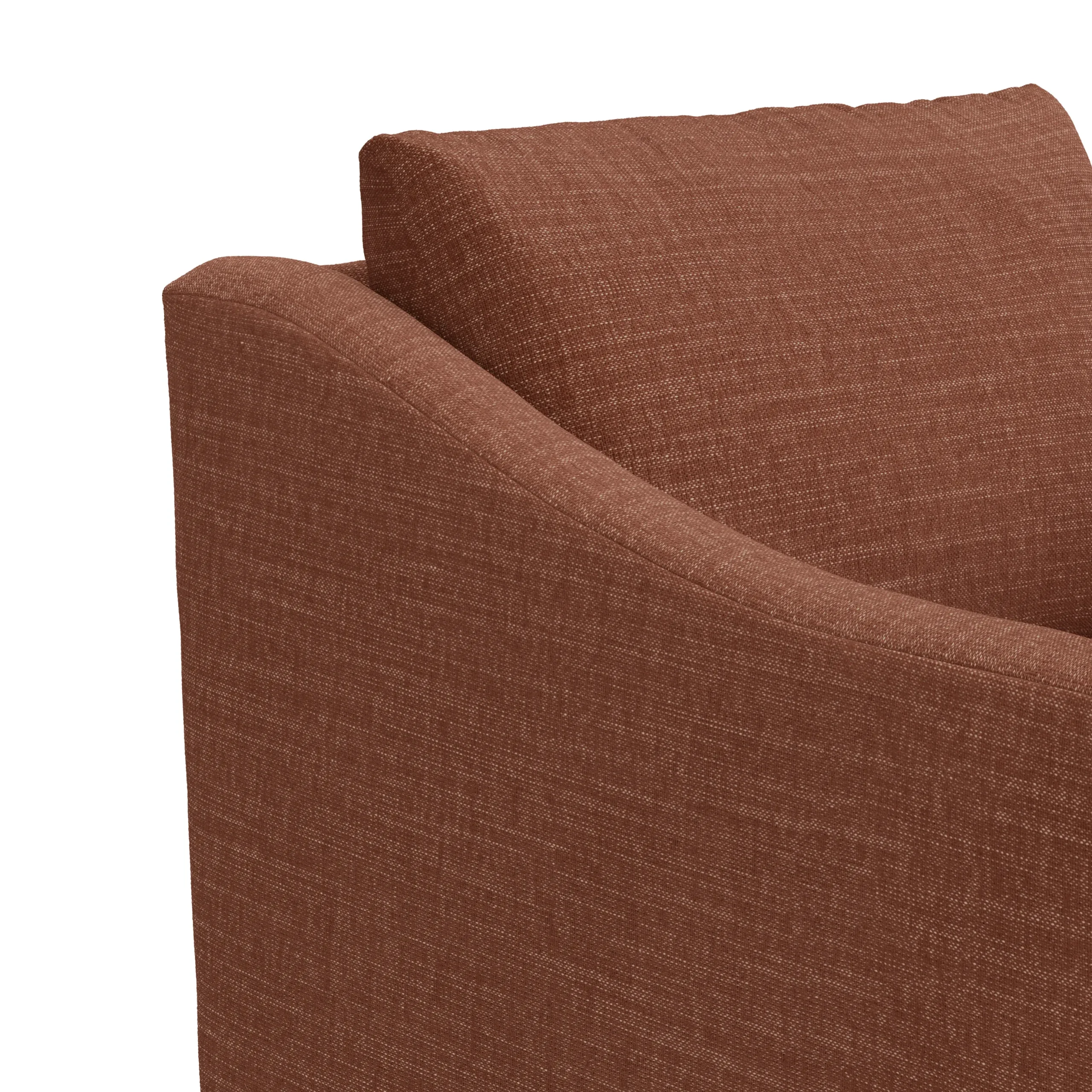 Landry 32.25_ Swivel Lounge Chair - Napa Rust - Image 9