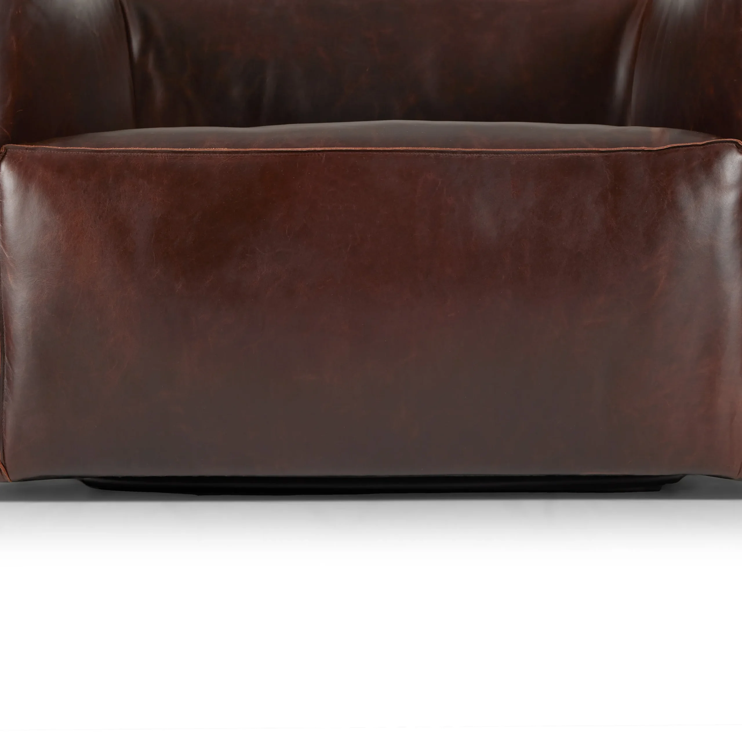 Cigar 44_ Leather Swivel Lounge Chair - Indiana Brown - Image 3