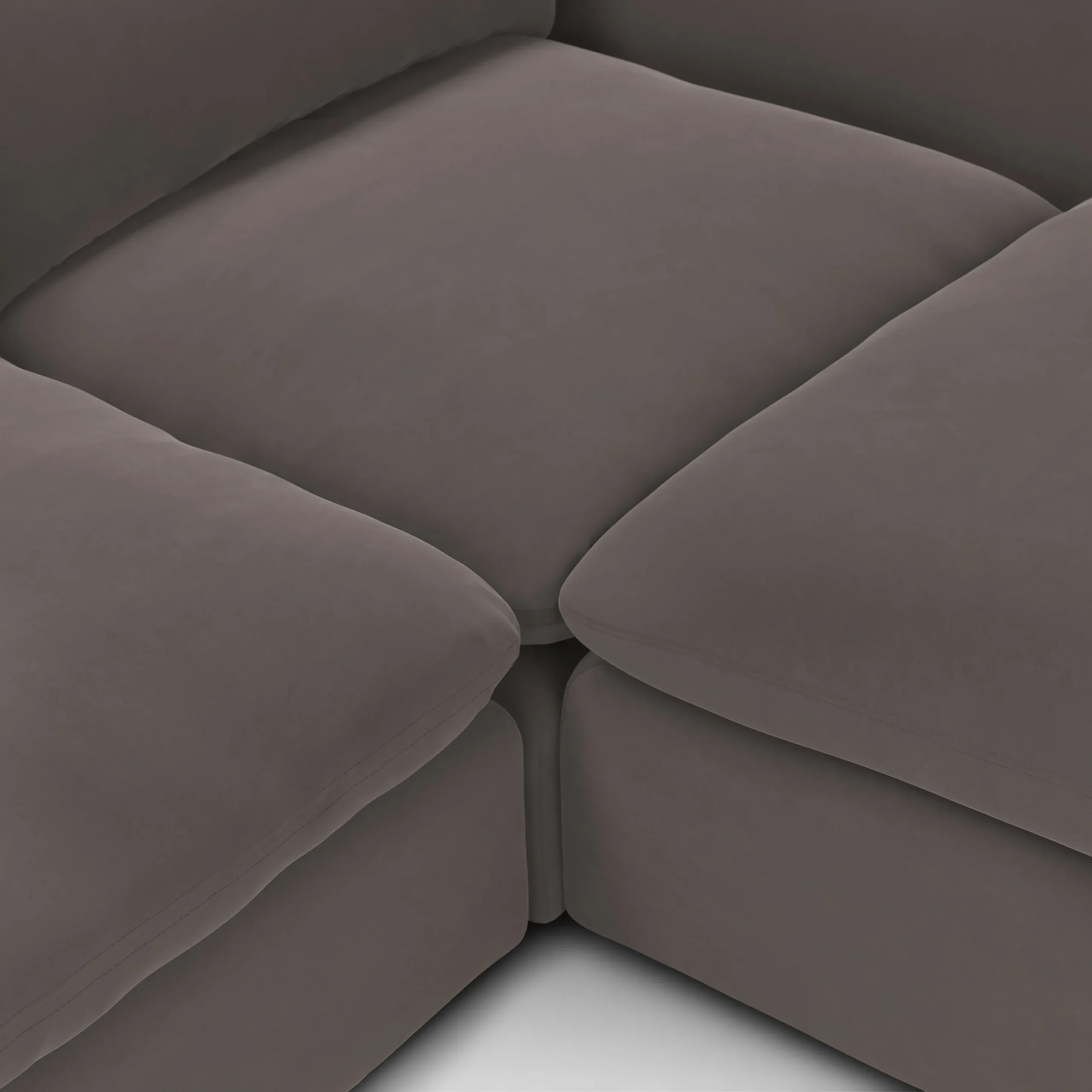 Leigh 92_ Velvet Modular Sectional - Hale Warm Gray - Image 8