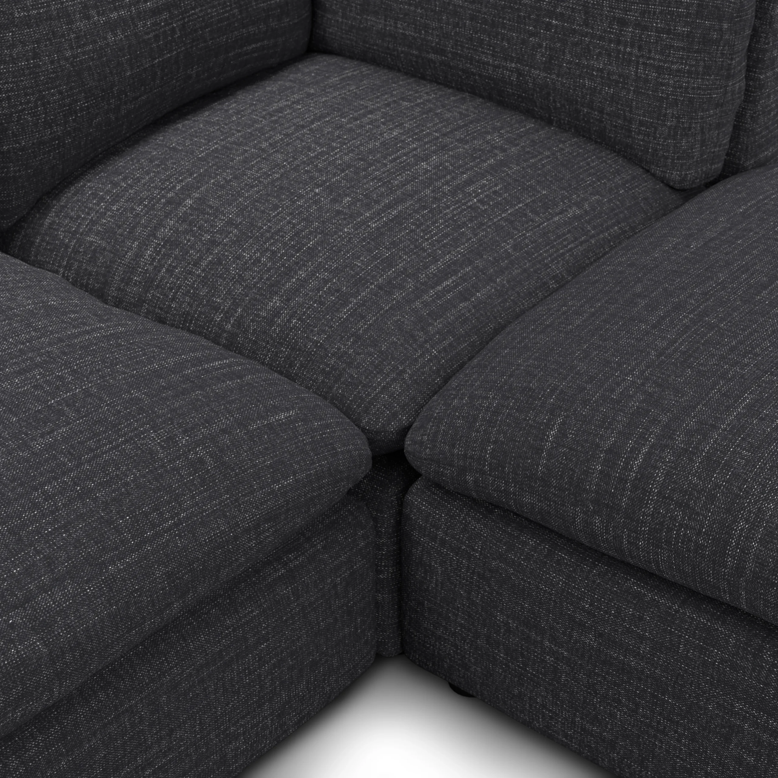 Leigh 121.5_ Modular 3-Seater U-Shaped Sectional - Napa Charcoal - Image 8