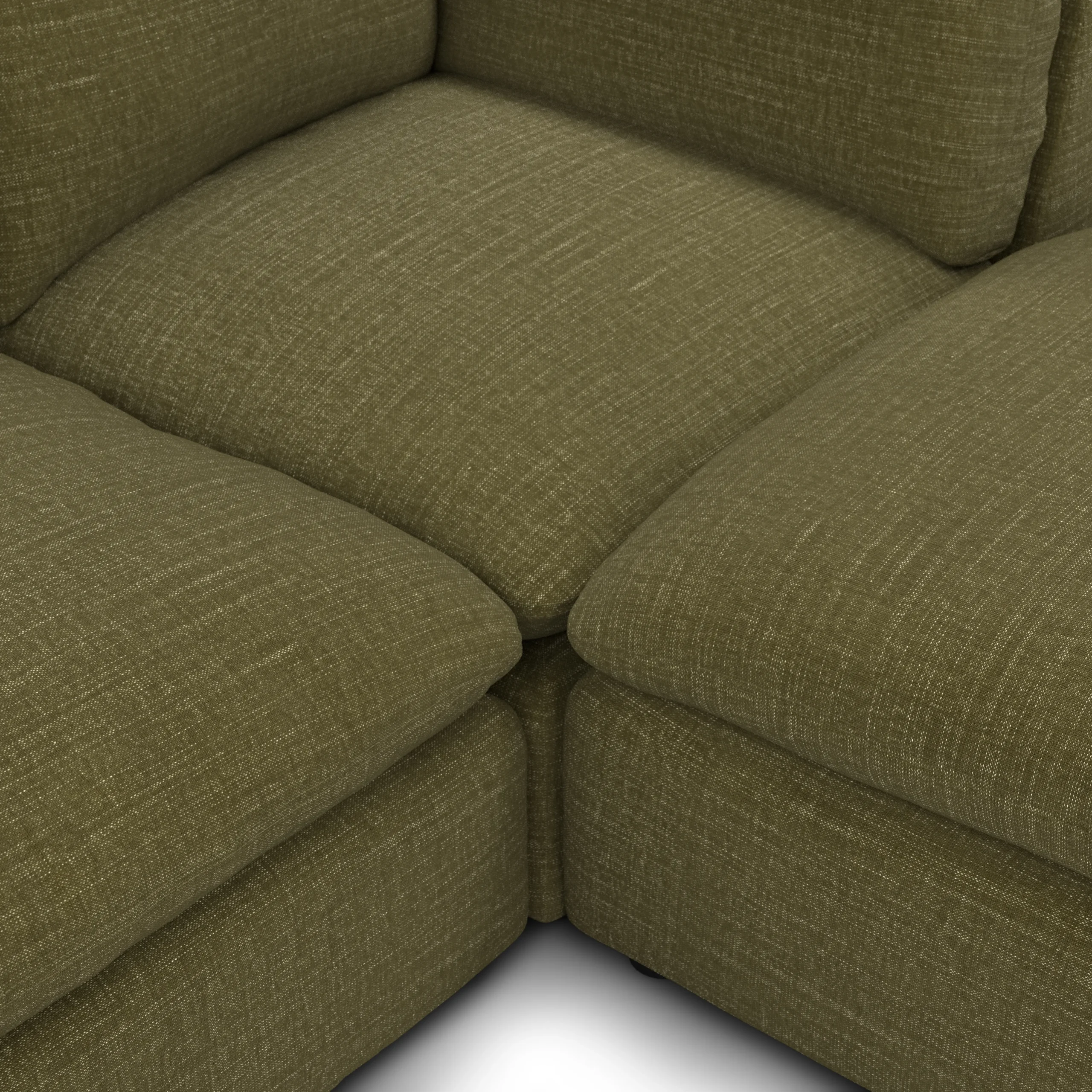 Leigh 121.5_ Modular 3-Seater U-Shaped Sectional - Napa Moss - Image 8