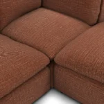 Leigh 121.5_ Modular 3-Seater U-Shaped Sectional - Napa Rust