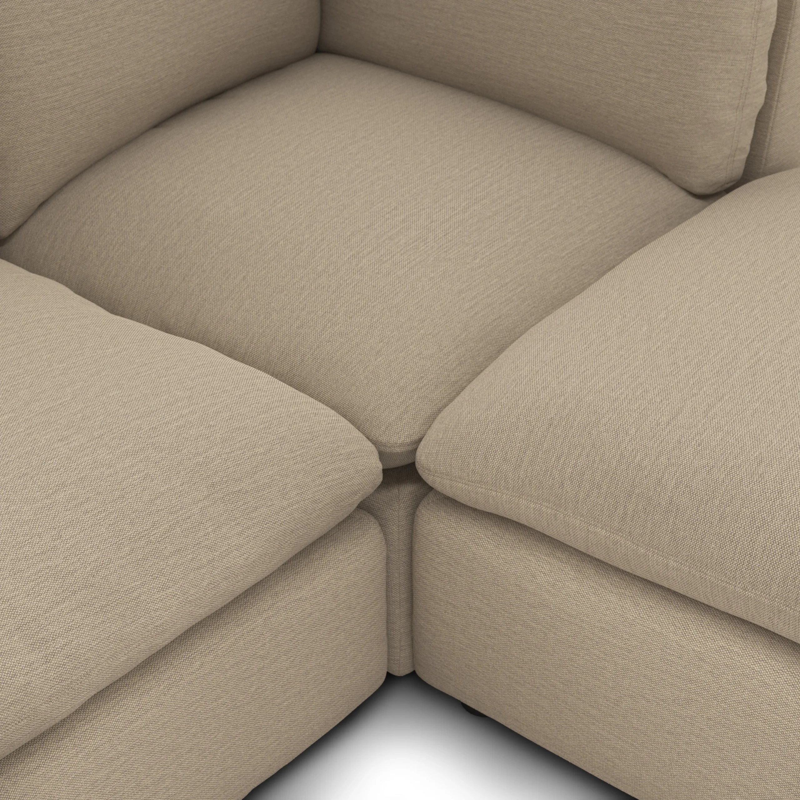 Leigh 121.5_ Modular 3-Seater U-Shaped Sectional - Silver Taupe - Image 8