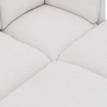 Leigh 121.5_ Modular Open Pit Sectional - Silver Ivory