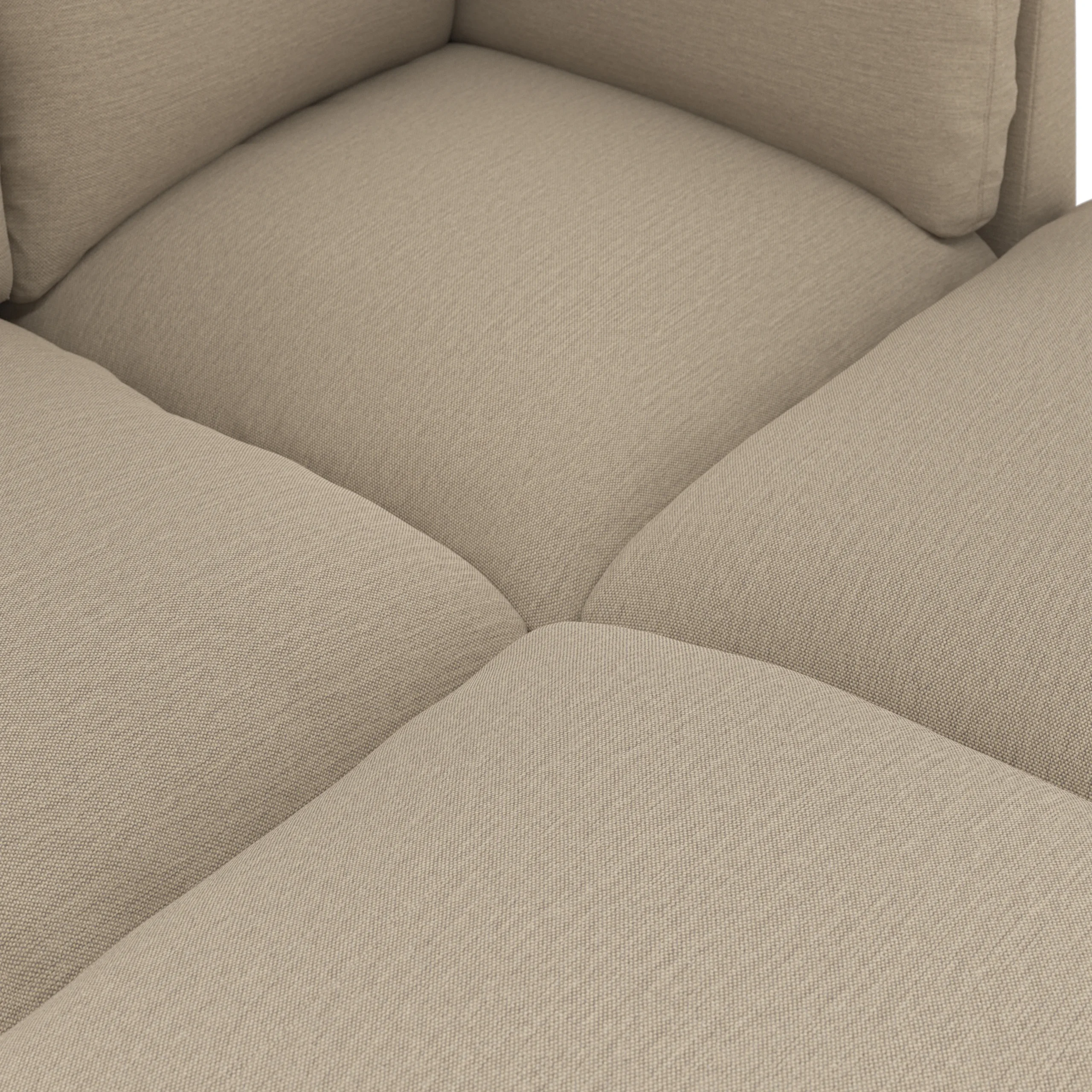 Leigh 121.5_ Modular Open Pit Sectional - Silver Taupe - Image 8