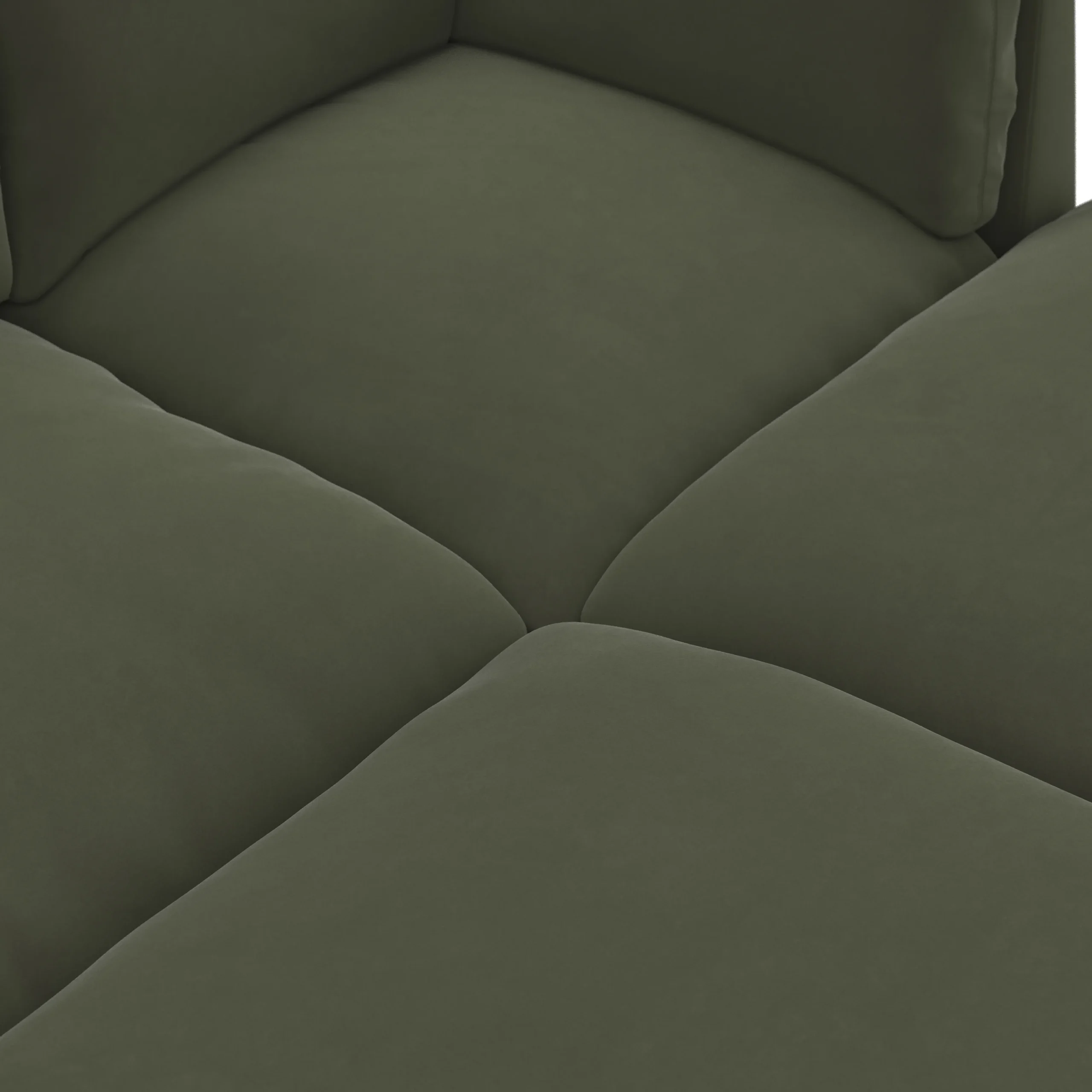 Leigh 121.5_ Velvet Modular Open Pit Sectional - Hale Fir Green - Image 8