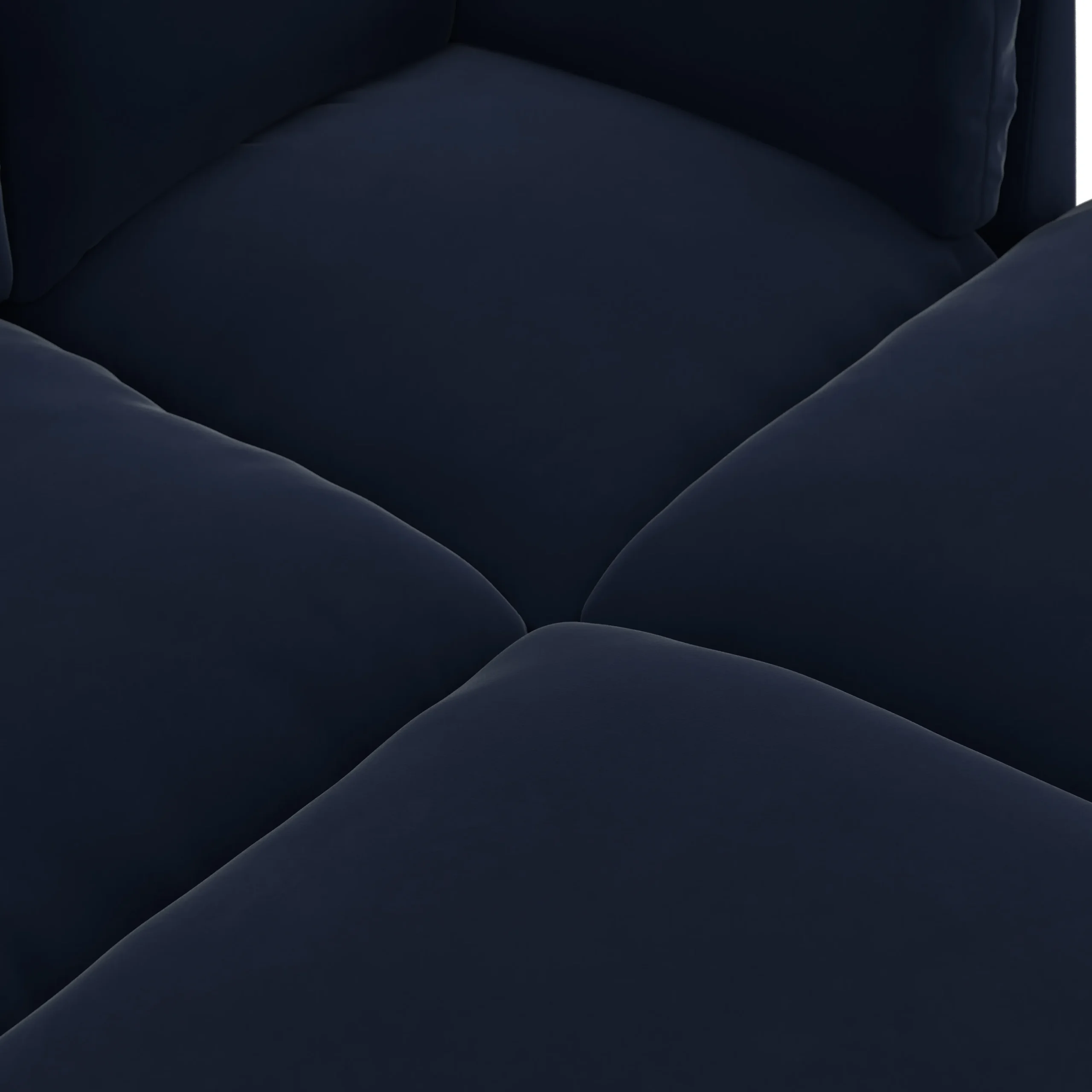 Leigh 121.5_ Velvet Modular Open Pit Sectional - Hale Ink - Image 8