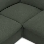 Leigh 126_ Modular Corner Sectional - Green Wool Bouclé