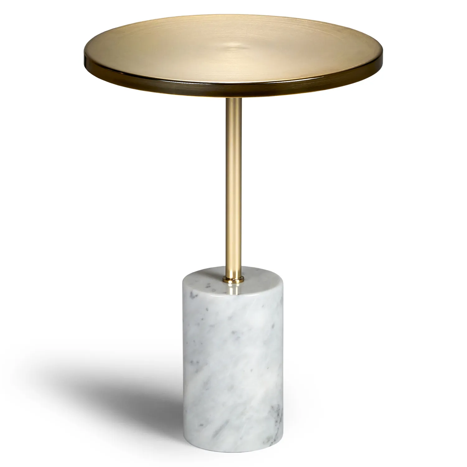 Narro Marble Side Table - Brass - Image 8