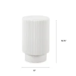 Nordens Concrete Side Table - Soft White