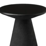 Ozetta Concrete Side Table - Moonlit Black