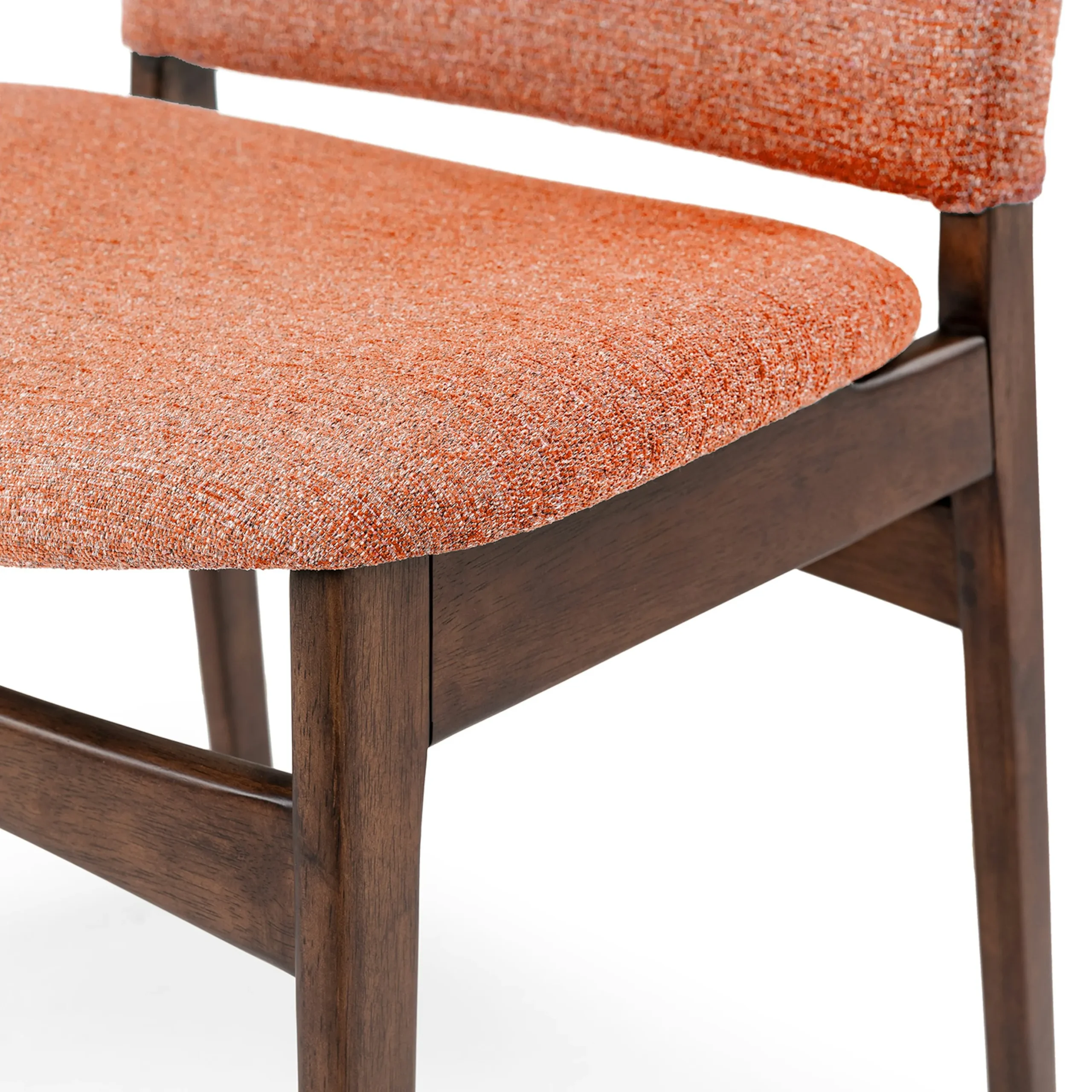 Nosh Dining Chair - Walnut and Rosehip Orange - Image 8