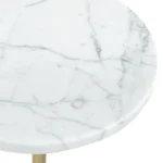 Tarvok Marble Drinks Table - Brass