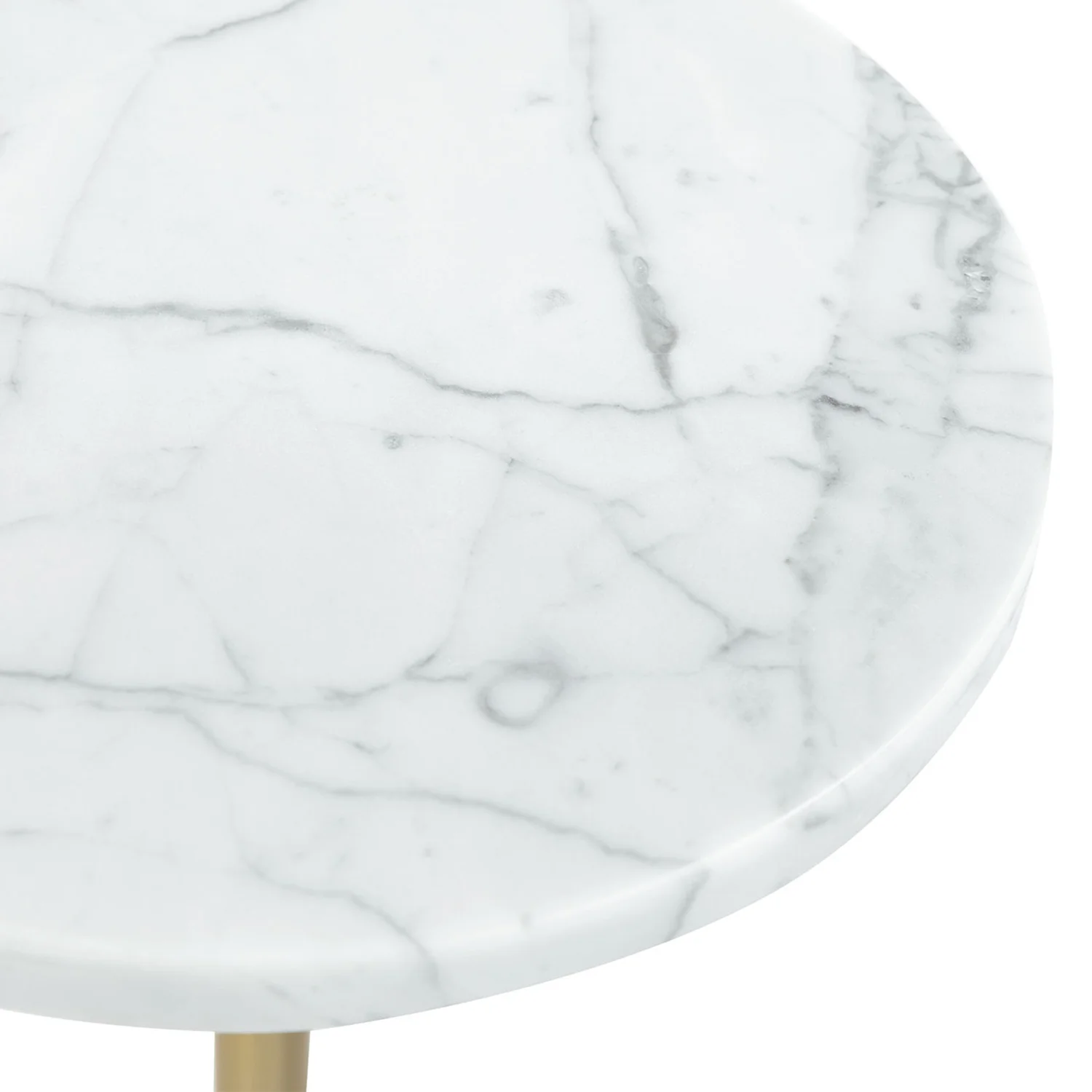 Tarvok Marble Drinks Table - Brass - Image 5