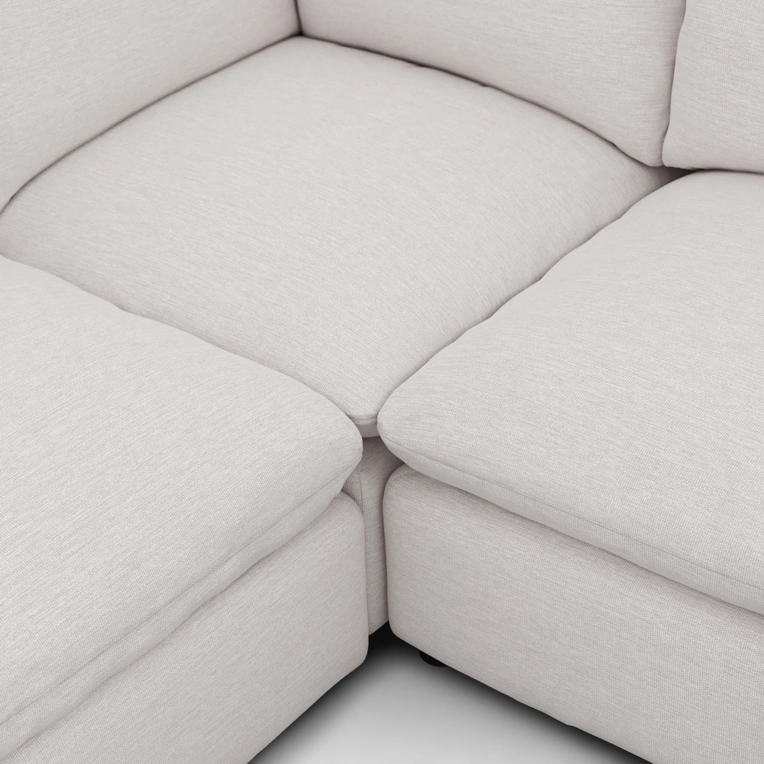 Leigh 126_ Modular L Sectional - Silver Ivory - Image 8