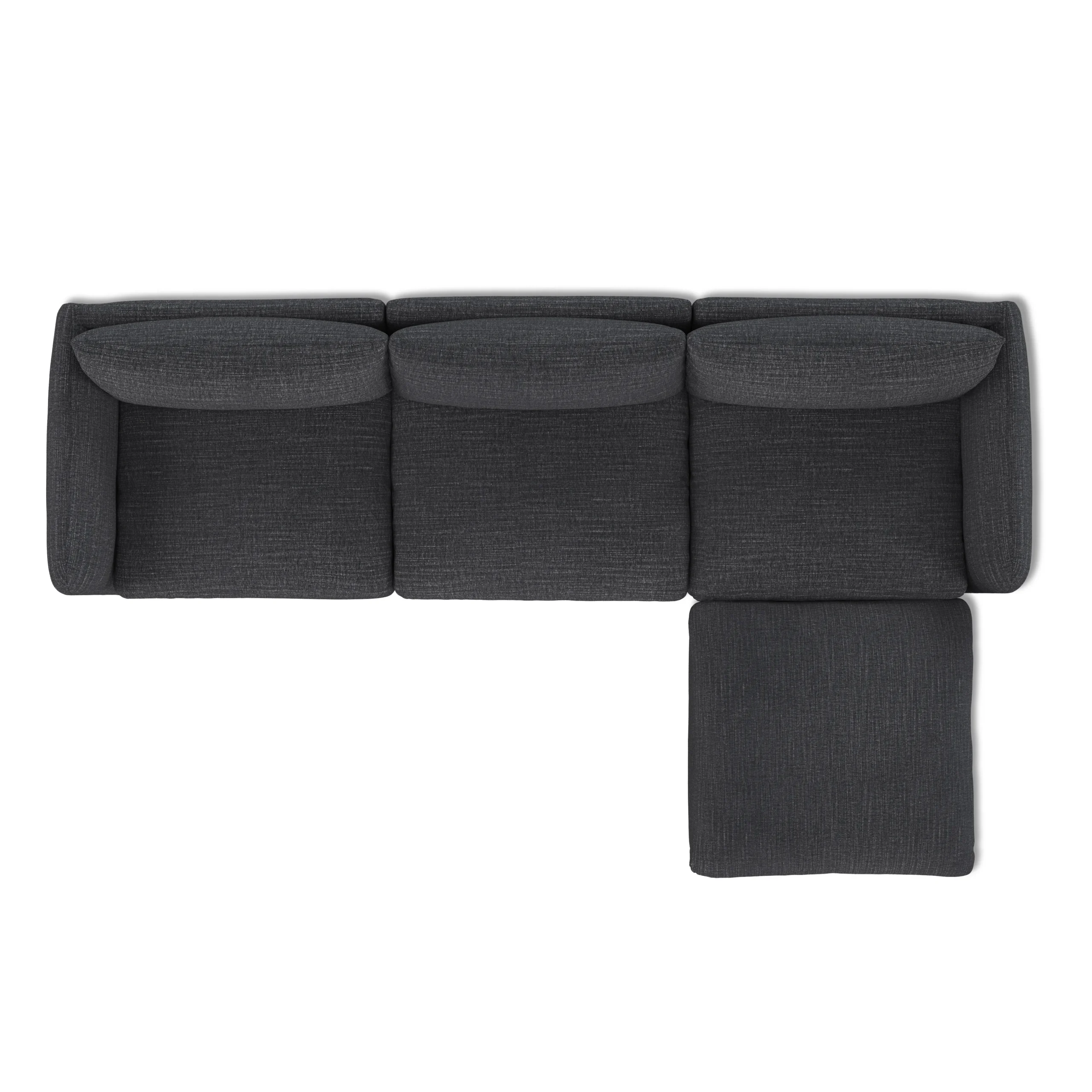 Leigh 131.5_ Modular Sectional - Napa Charcoal - Image 8