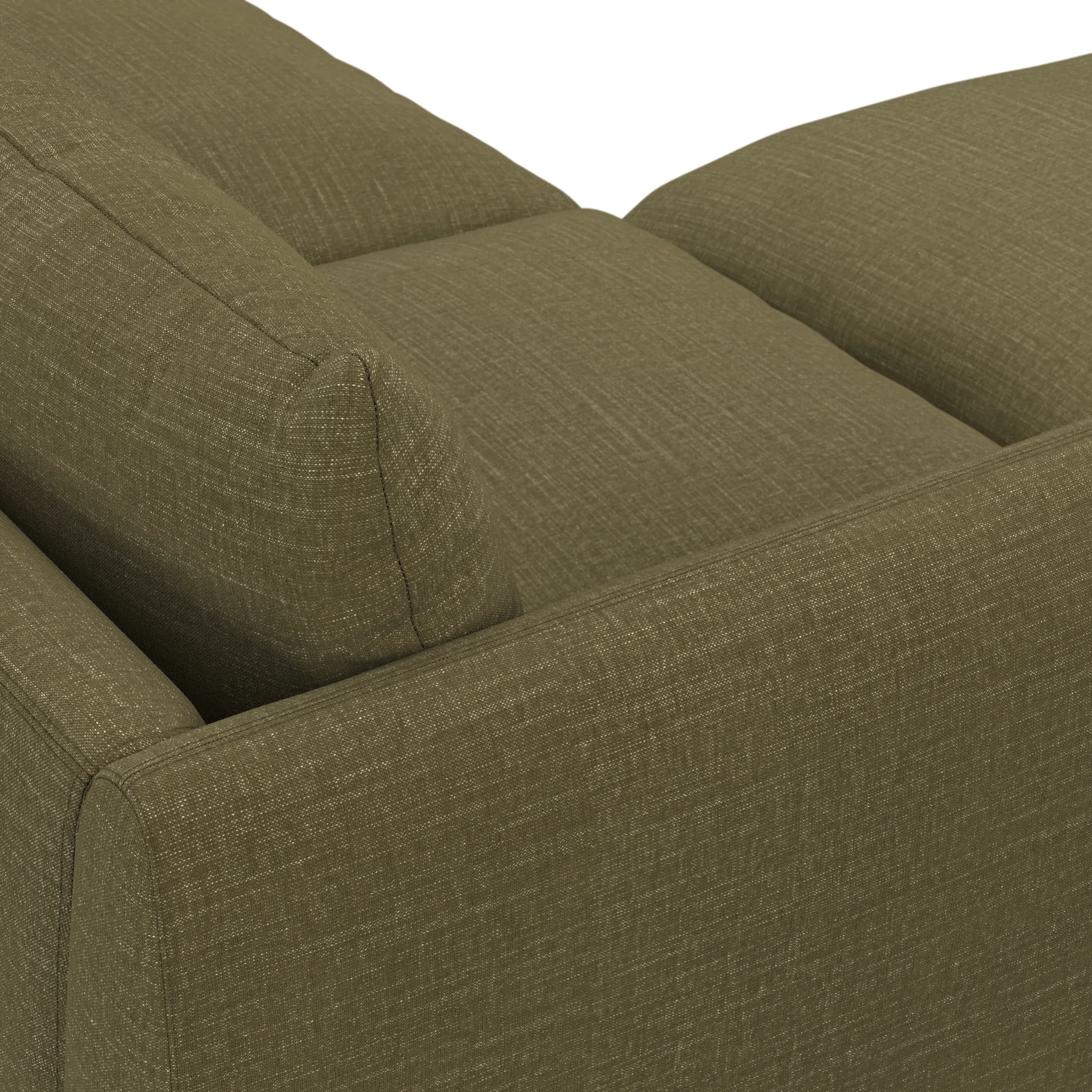 Leigh 131.5_ Modular Sectional - Napa Moss - Image 8