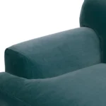 Abisko 42.5_ Velvet Lounge Chair - Plush Pacific Blue