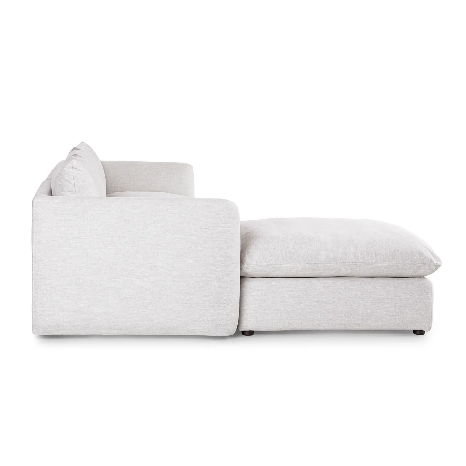 Leigh 131.5_ Modular Sectional - Silver Ivory - Image 8