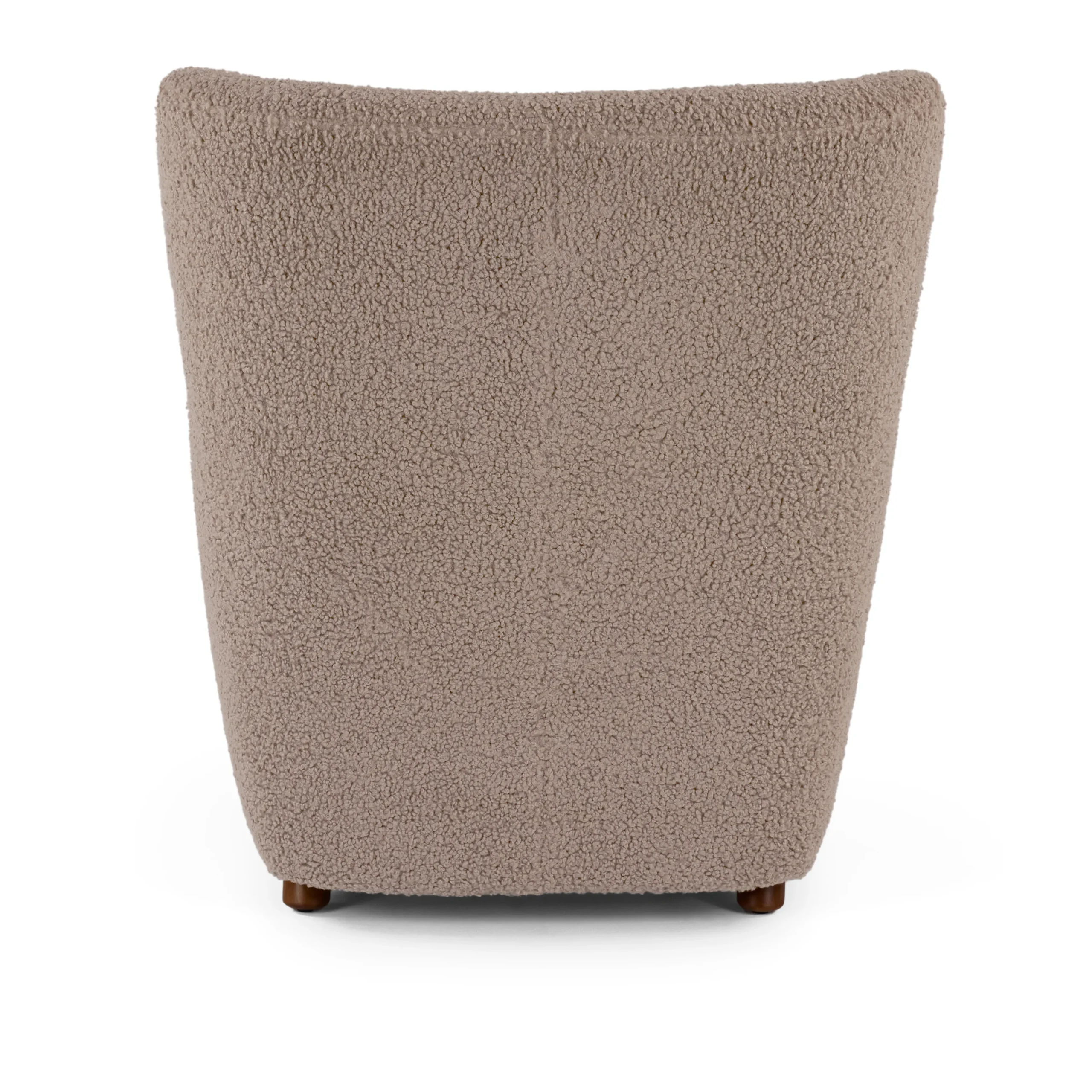 Archie 31.5_ Lounge Chair - Short Shearling Taupe - Image 7