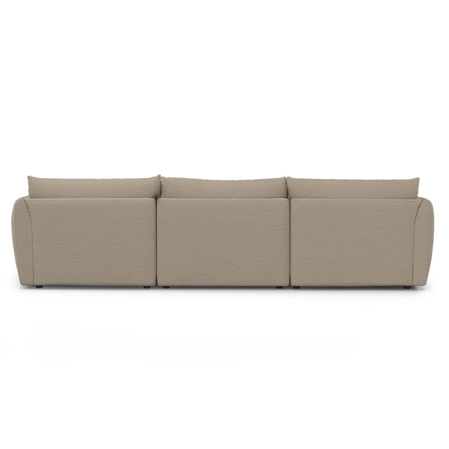 Leigh 131.5_ Modular Sectional - Silver Taupe - Image 8