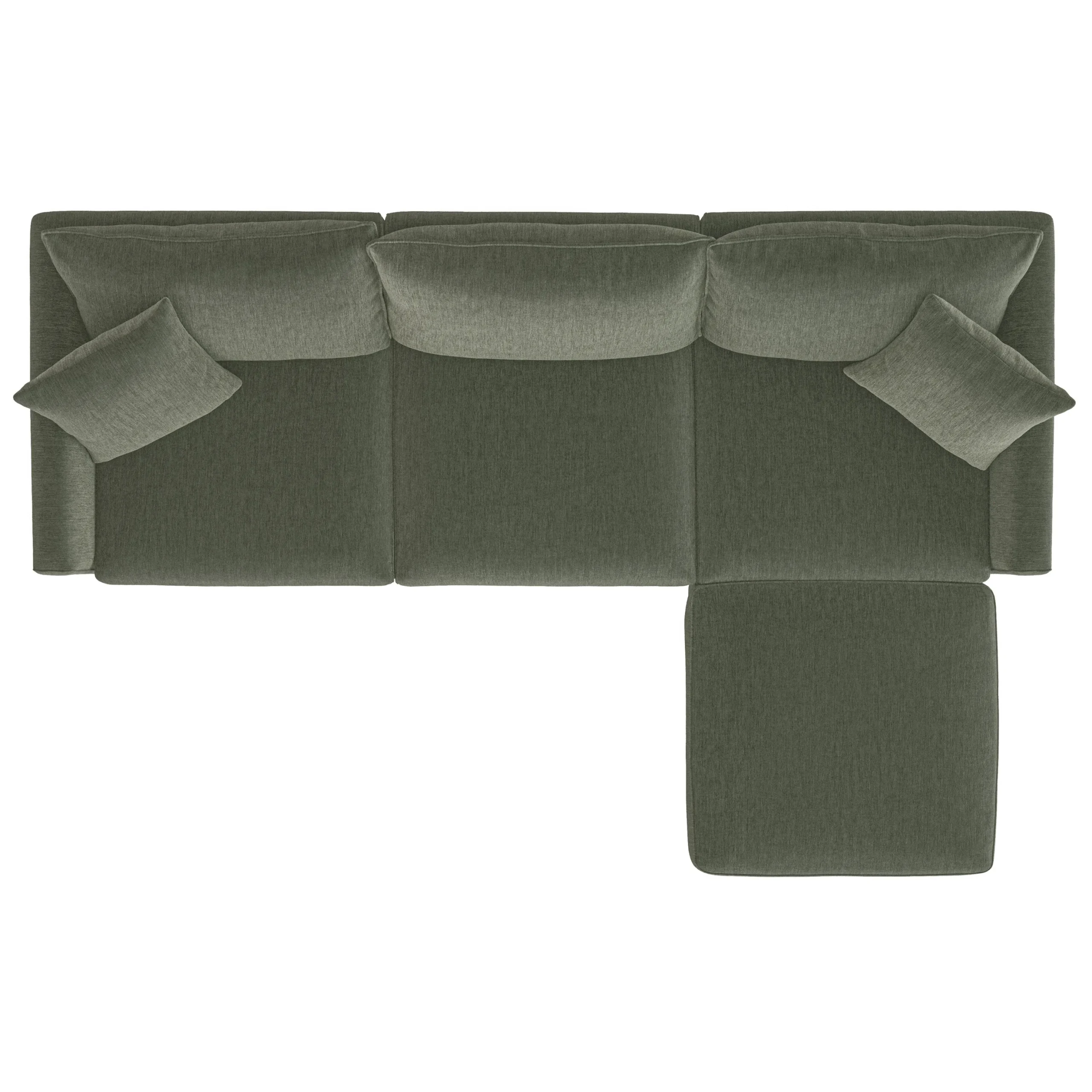 Lenae 104.5_ Reversible Modular Sectional - Eleos Green - Image 8