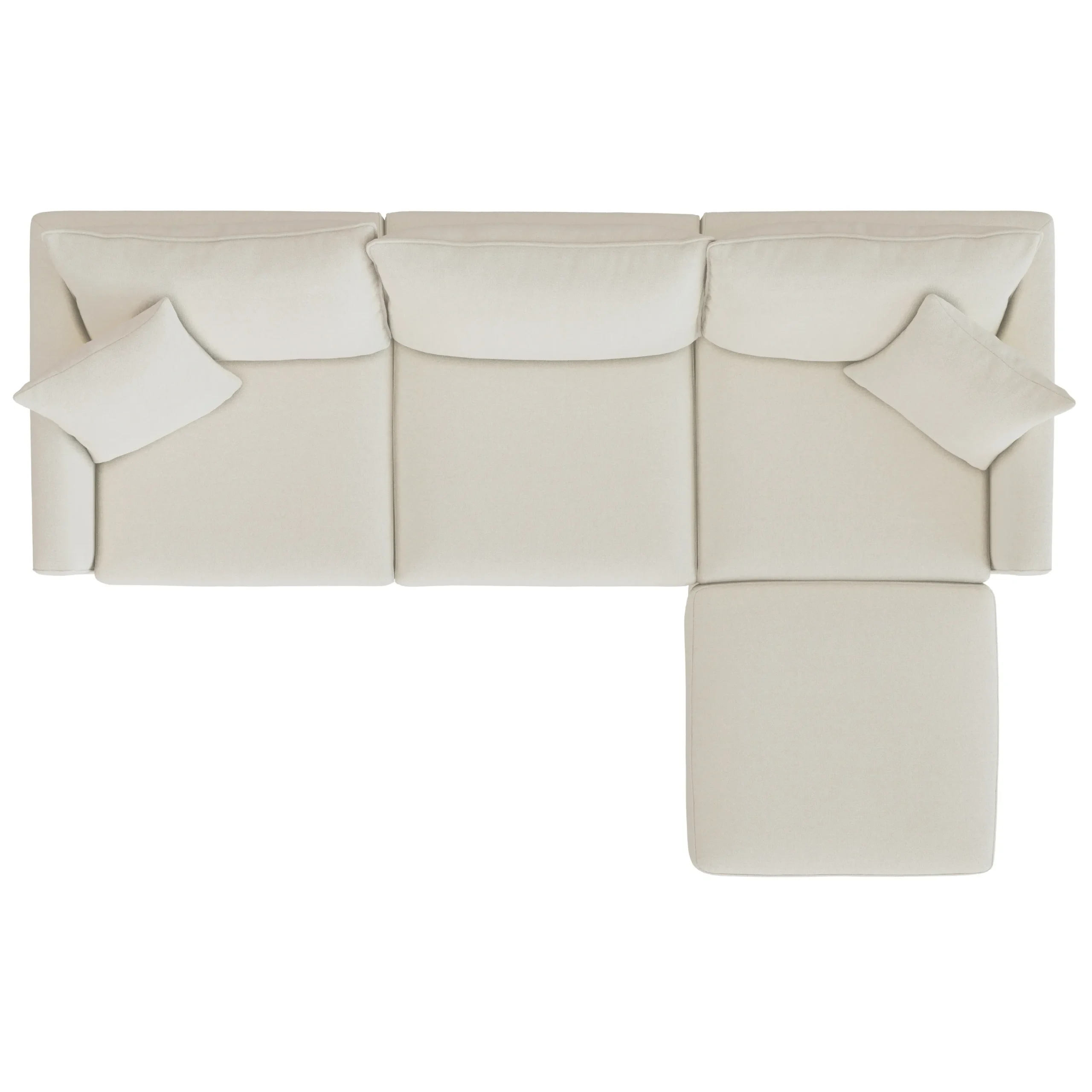 Lenae 104.5_ Reversible Modular Sectional - Savoy Ivory - Image 8