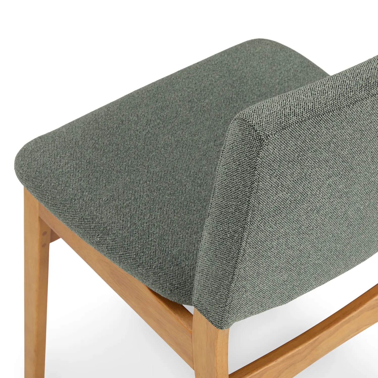 Nosh Dining Chair - Oak and Ratine Green - Image 8