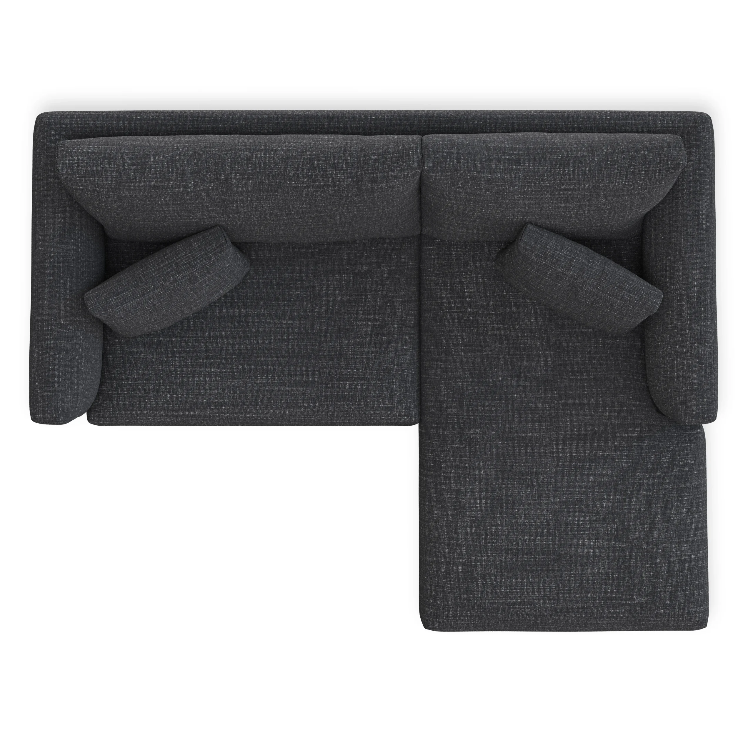 Marina 80_ Reversible Storage Sectional - Napa Charcoal - Image 8