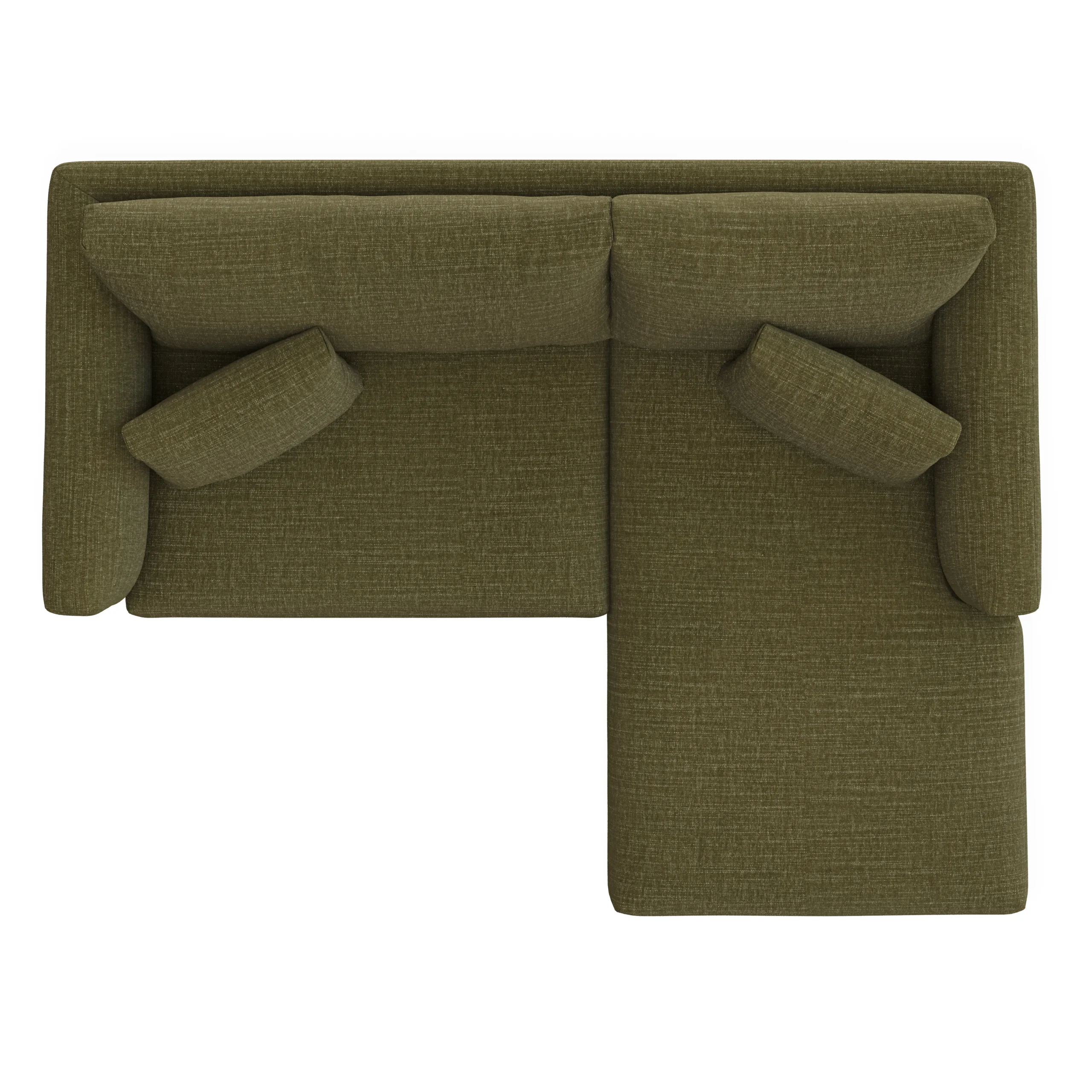 Marina 80_ Reversible Storage Sectional - Napa Moss - Image 8