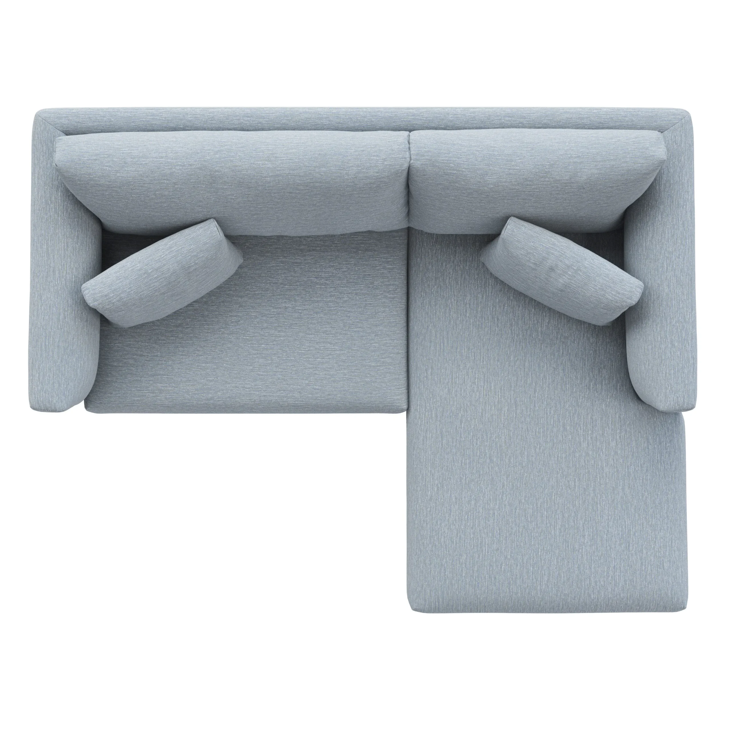 Marina 80_ Reversible Storage Sectional - Silver Light Blue - Image 8