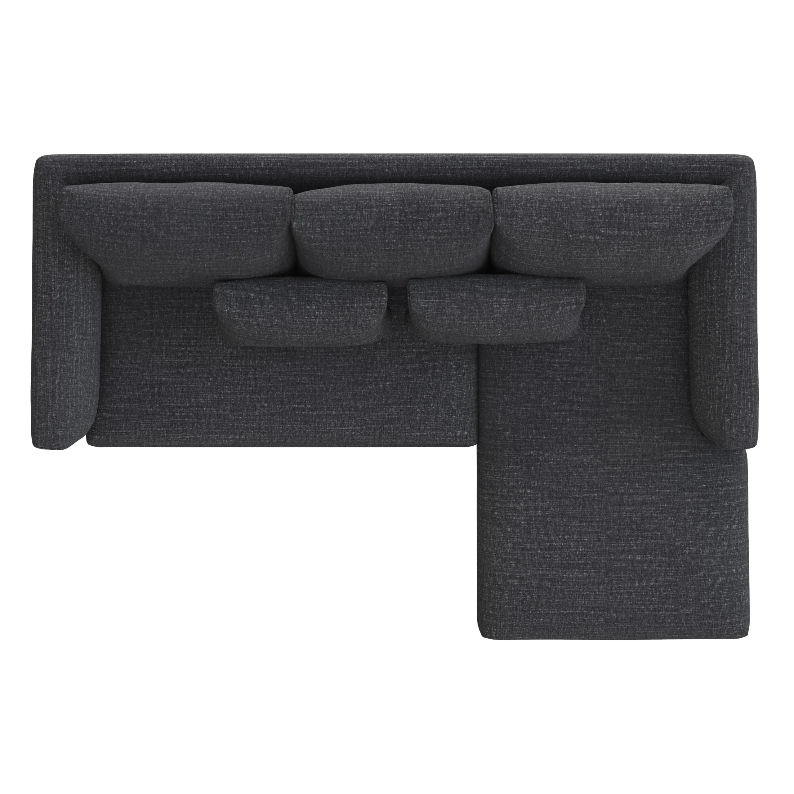 Marina 90_ Reversible Storage Sectional - Napa Charcoal - Image 8