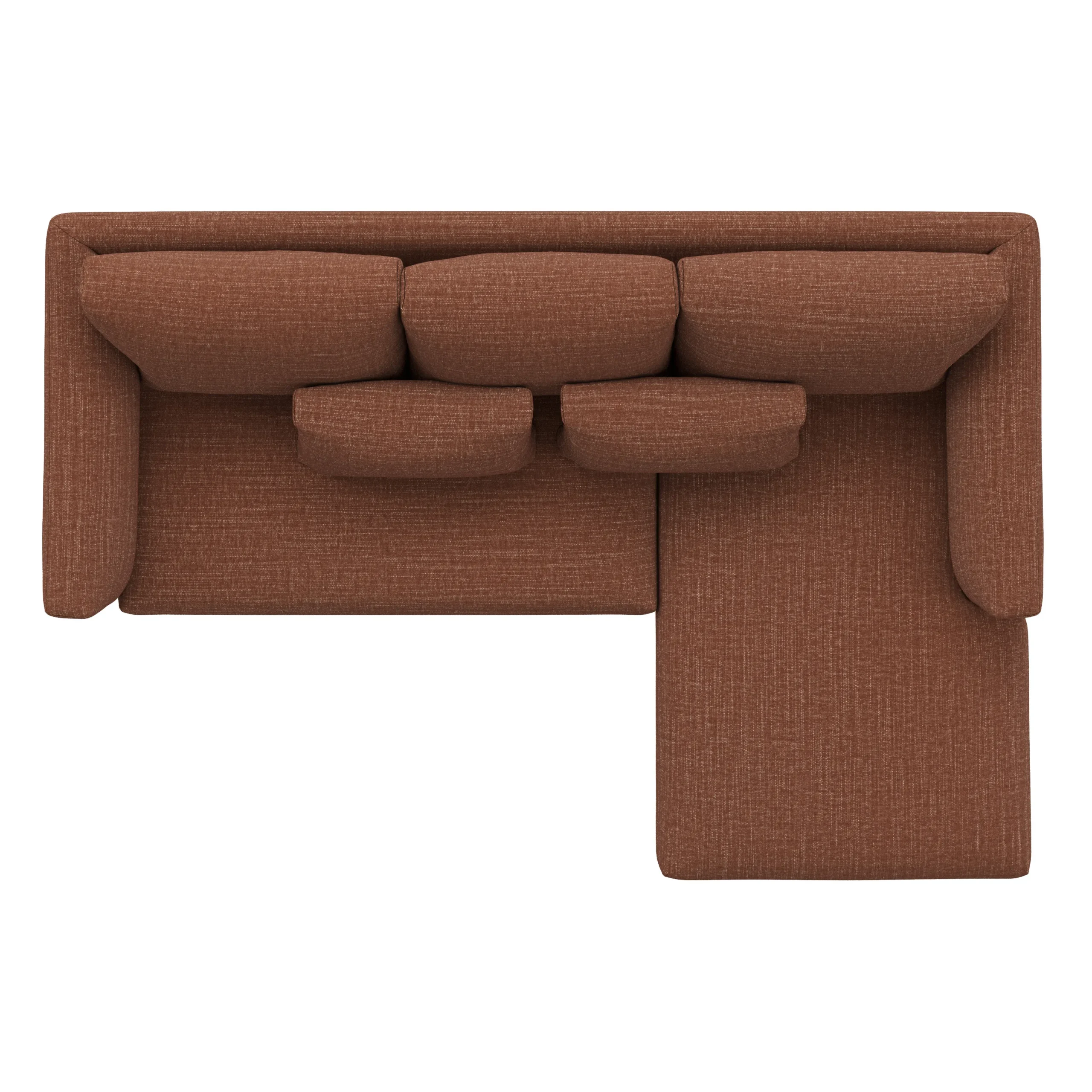 Marina 90_ Reversible Storage Sectional - Napa Rust - Image 8