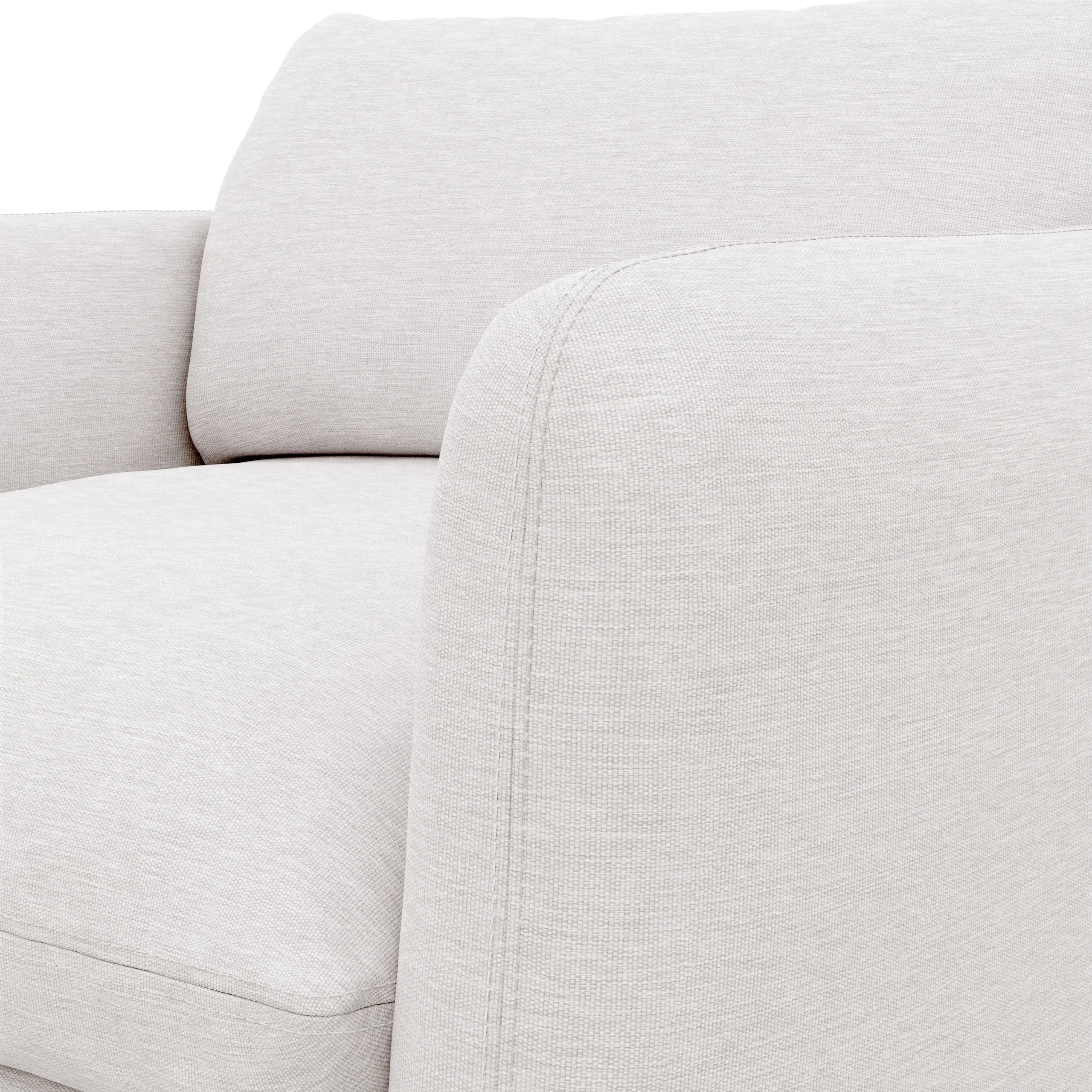 Leigh 42_ Lounge Chair - Silver Ivory - Image 6