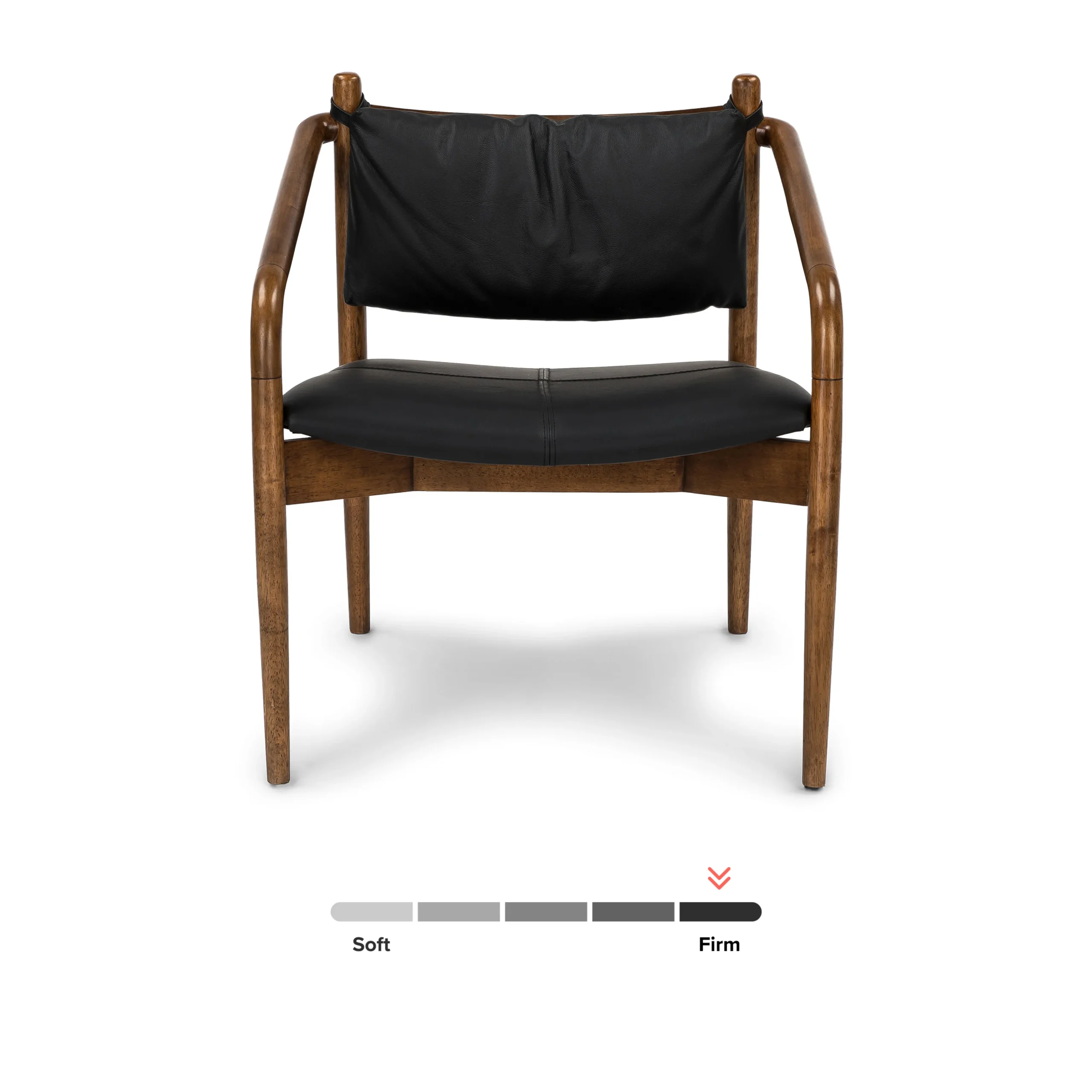 Lento 25_ Leather Lounge Chair - Black - Image 10