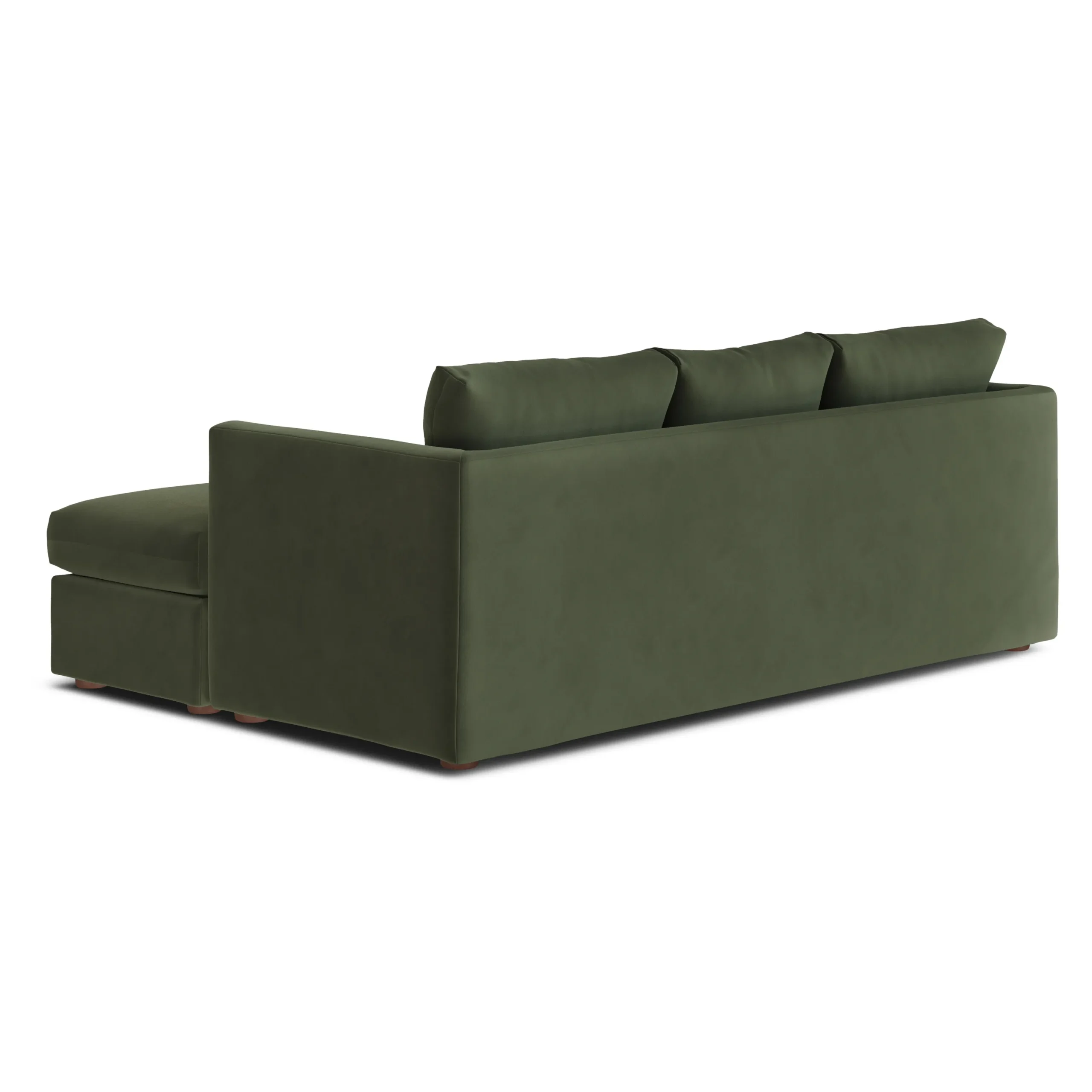 Marina 90_ Velvet Reversible Storage Sectional - Hale Fir Green - Image 8