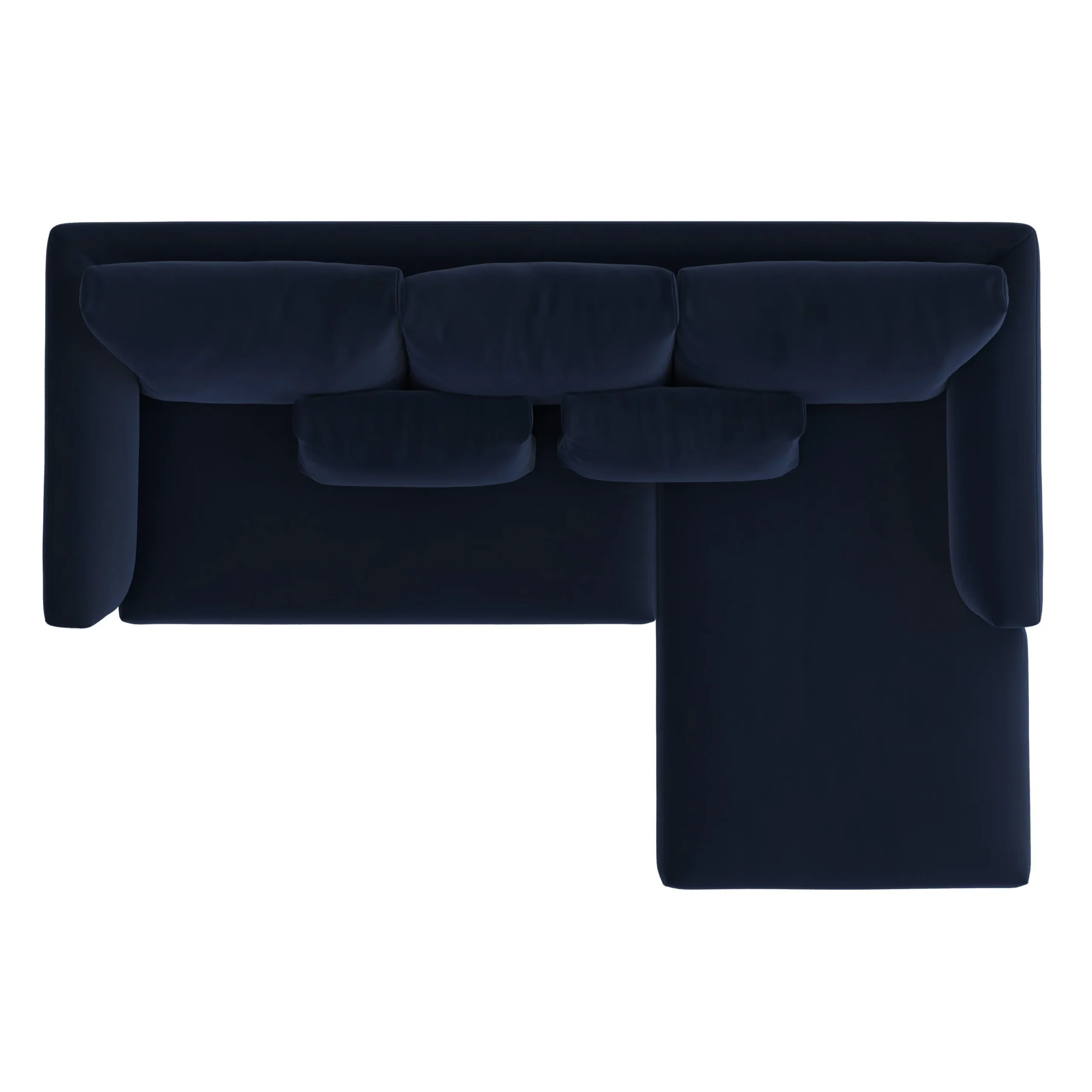 Marina 90_ Velvet Reversible Storage Sectional - Hale Ink - Image 8