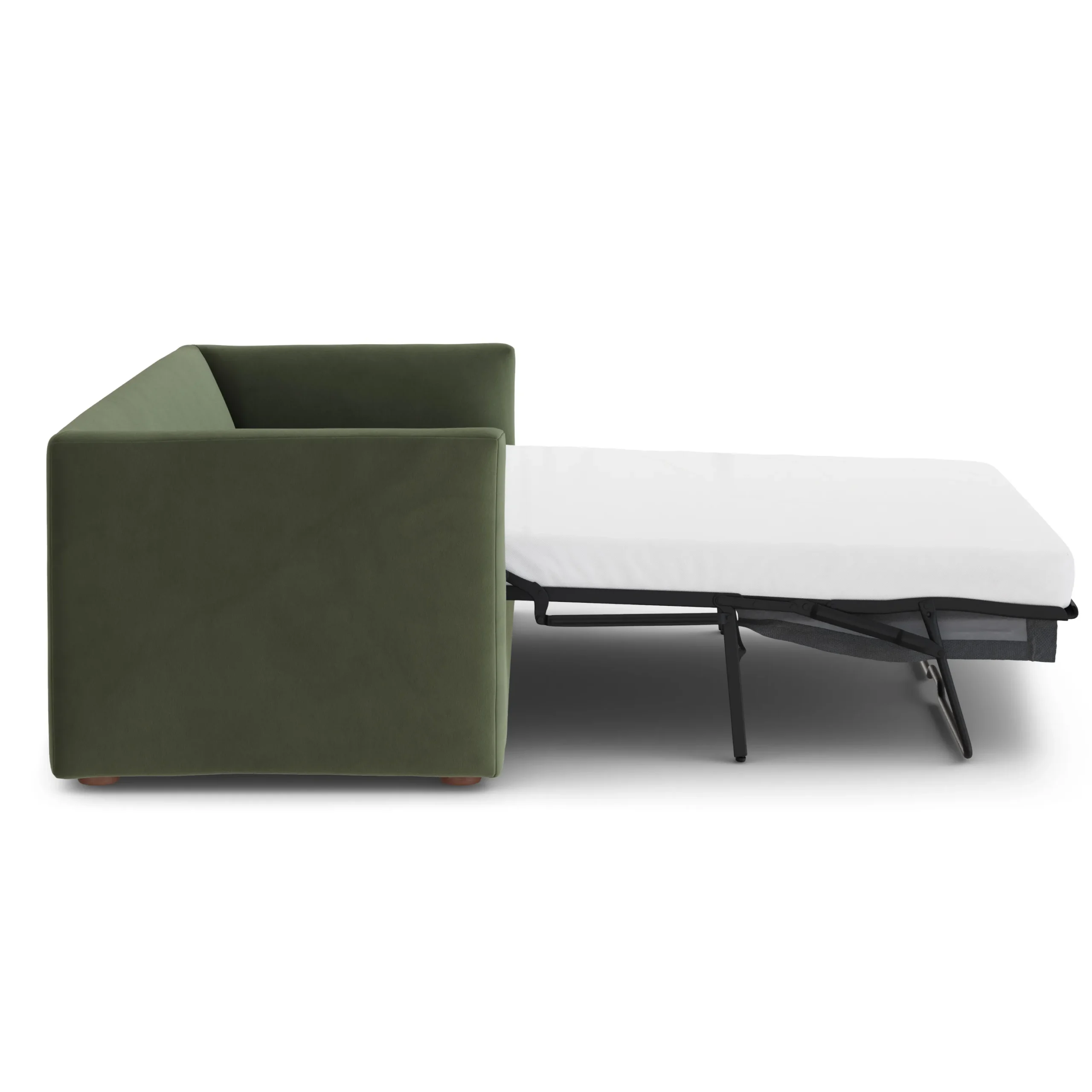 Marina 90_ Velvet Reversible Storage Sleeper Sectional - Hale Fir Green - Image 8