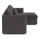 Marina 90_ Velvet Reversible Storage Sleeper Sectional - Hale Warm Gray
