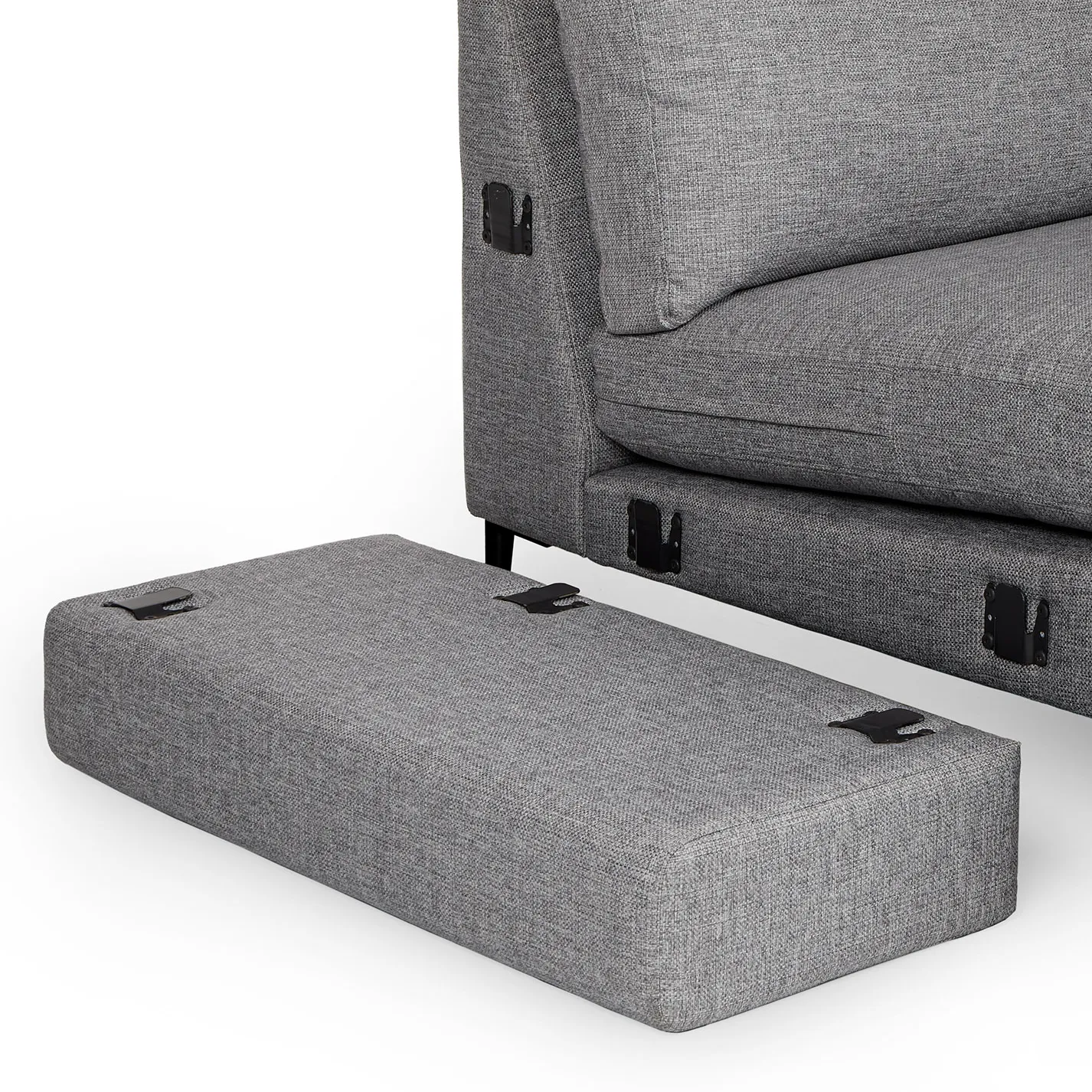 Nova 114_ Reversible Sectional - Gravel Gray - Image 8