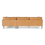 Olsen 110_ Leather Right Sectional - Charme Tan
