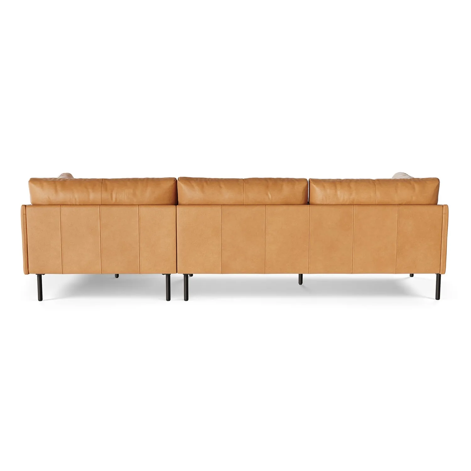 Olsen 110_ Leather Right Sectional - Charme Tan - Image 8